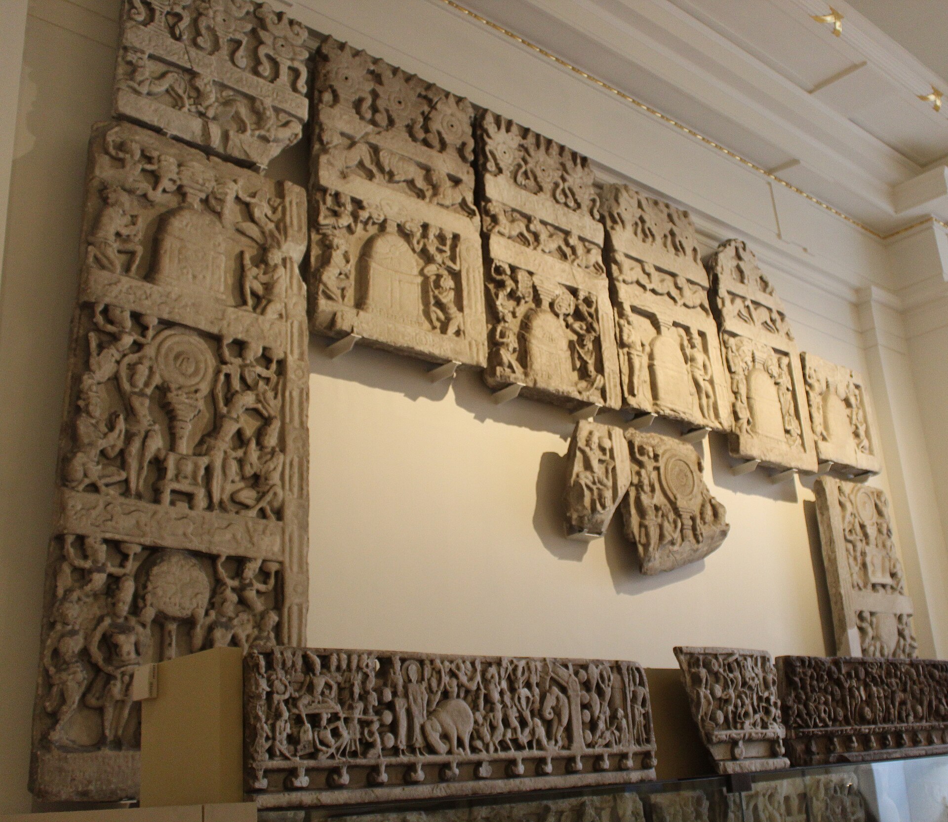 Railing stonework, Room 33a