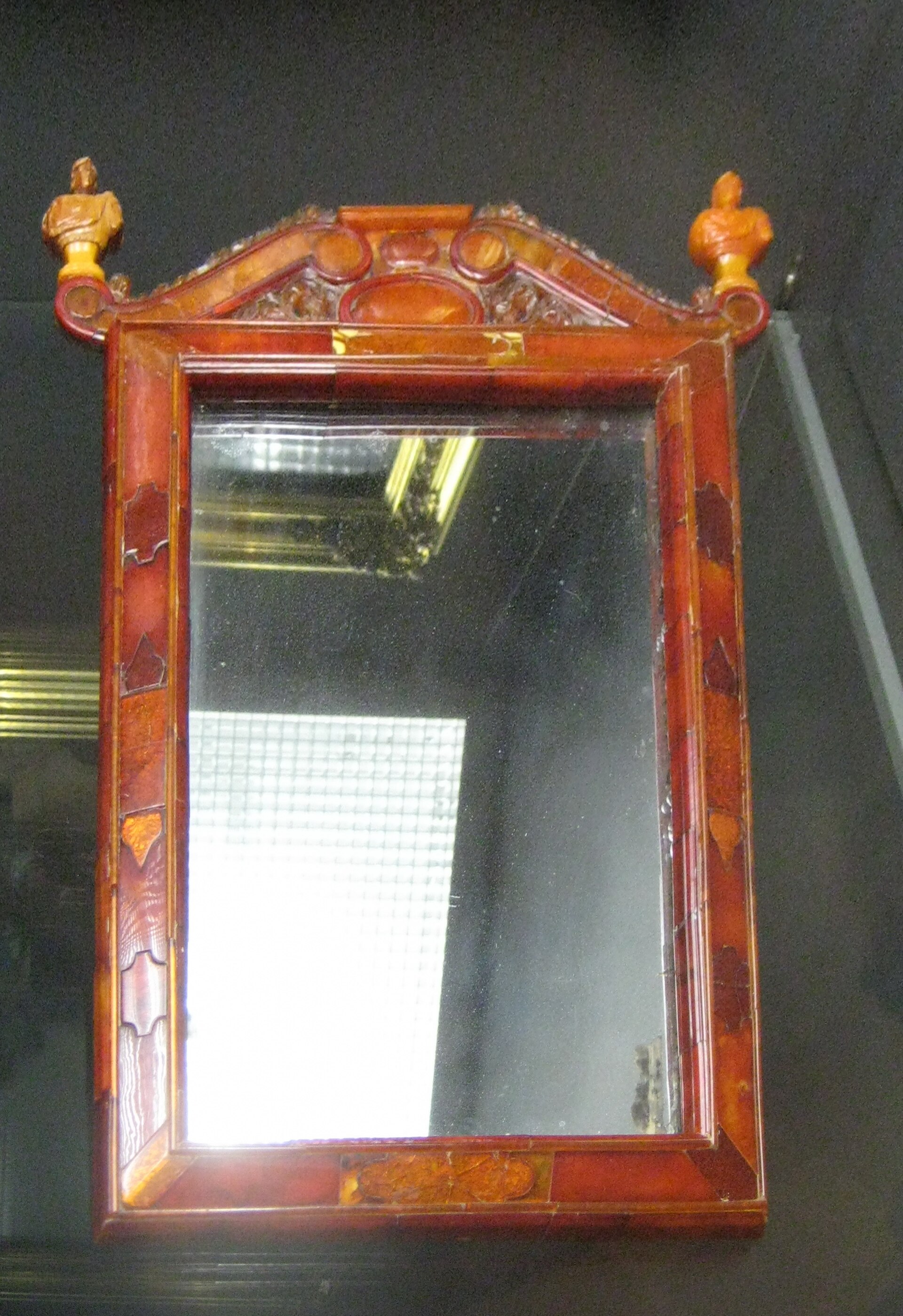 Amber mirror, Koenigsberg, 1700 to 1705, State Hermitage Museum