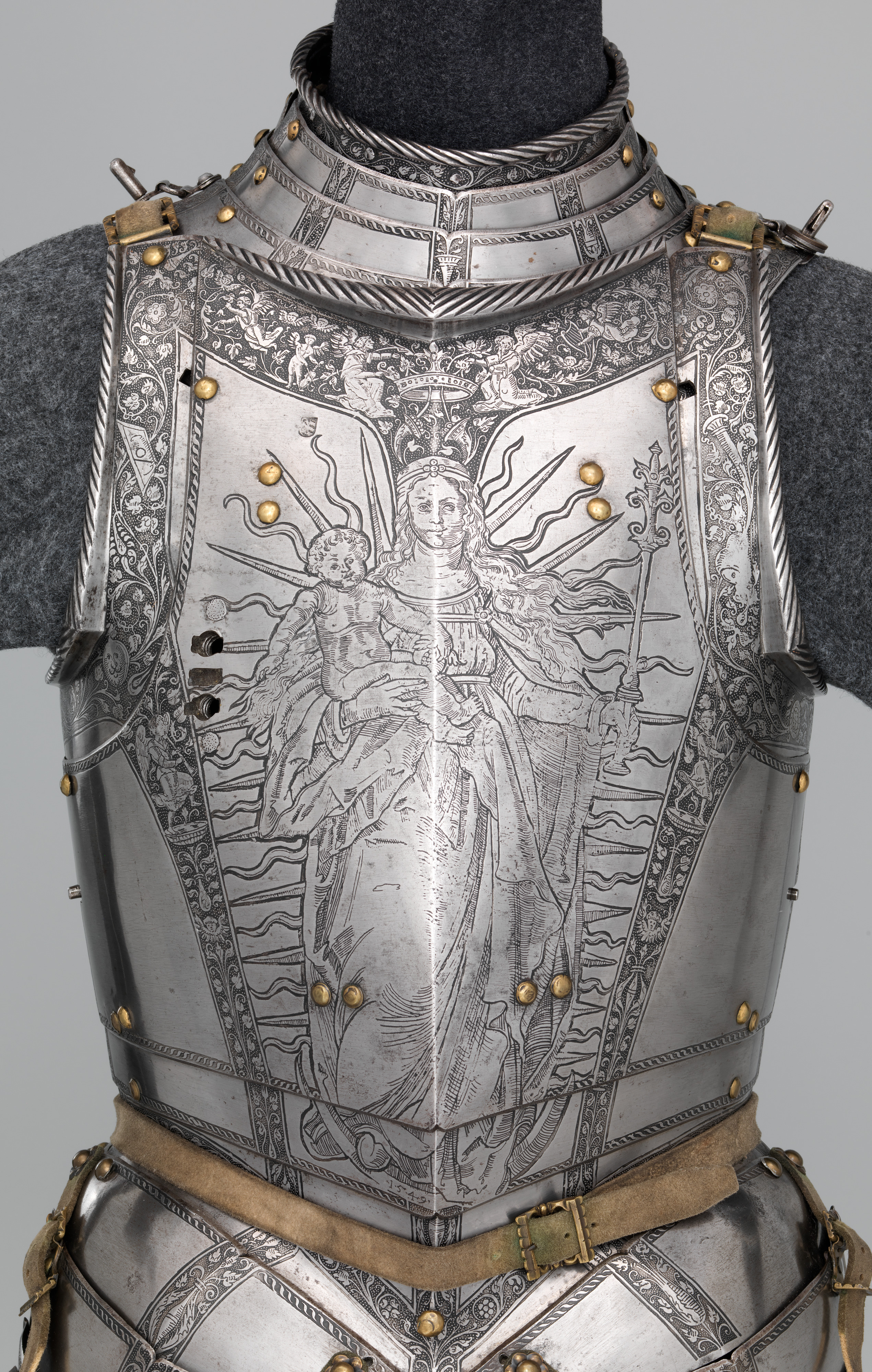 Close up of breastplate