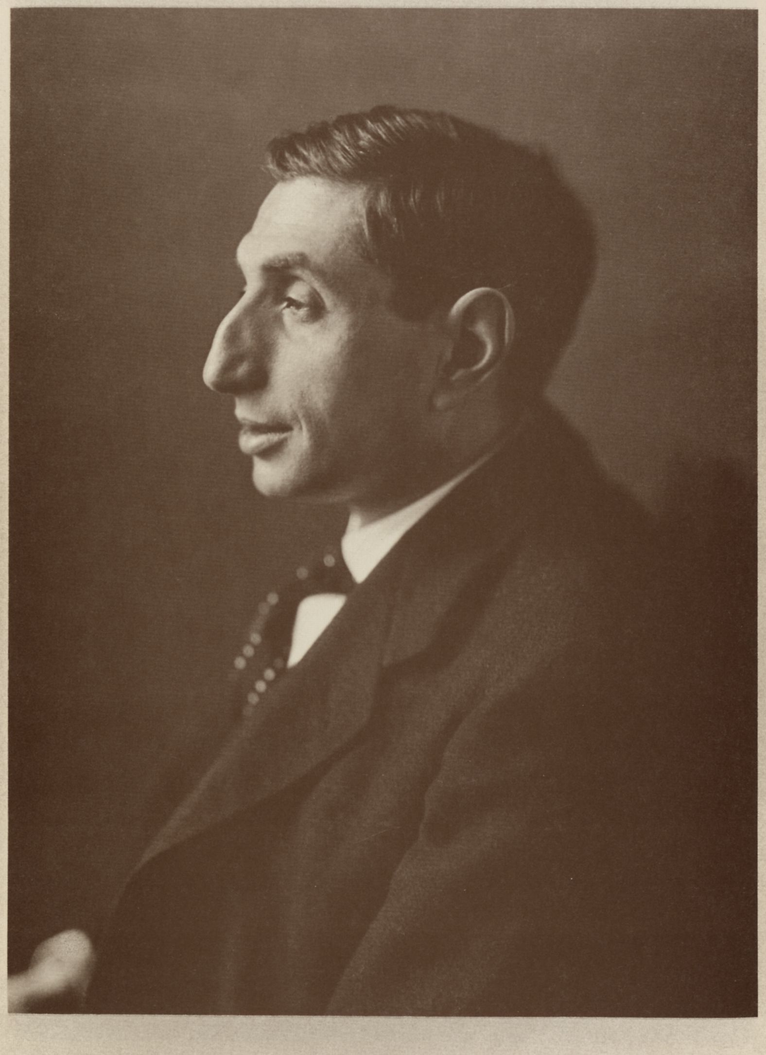 The Duesseldorf and Berlin dealer Alfred Flechtheim (1878-1937), photographed by Jacob Hilsdorf about 1910. Flechtheim, who was Jewish, was driven out of Germany in 1933 and died in exile in London.