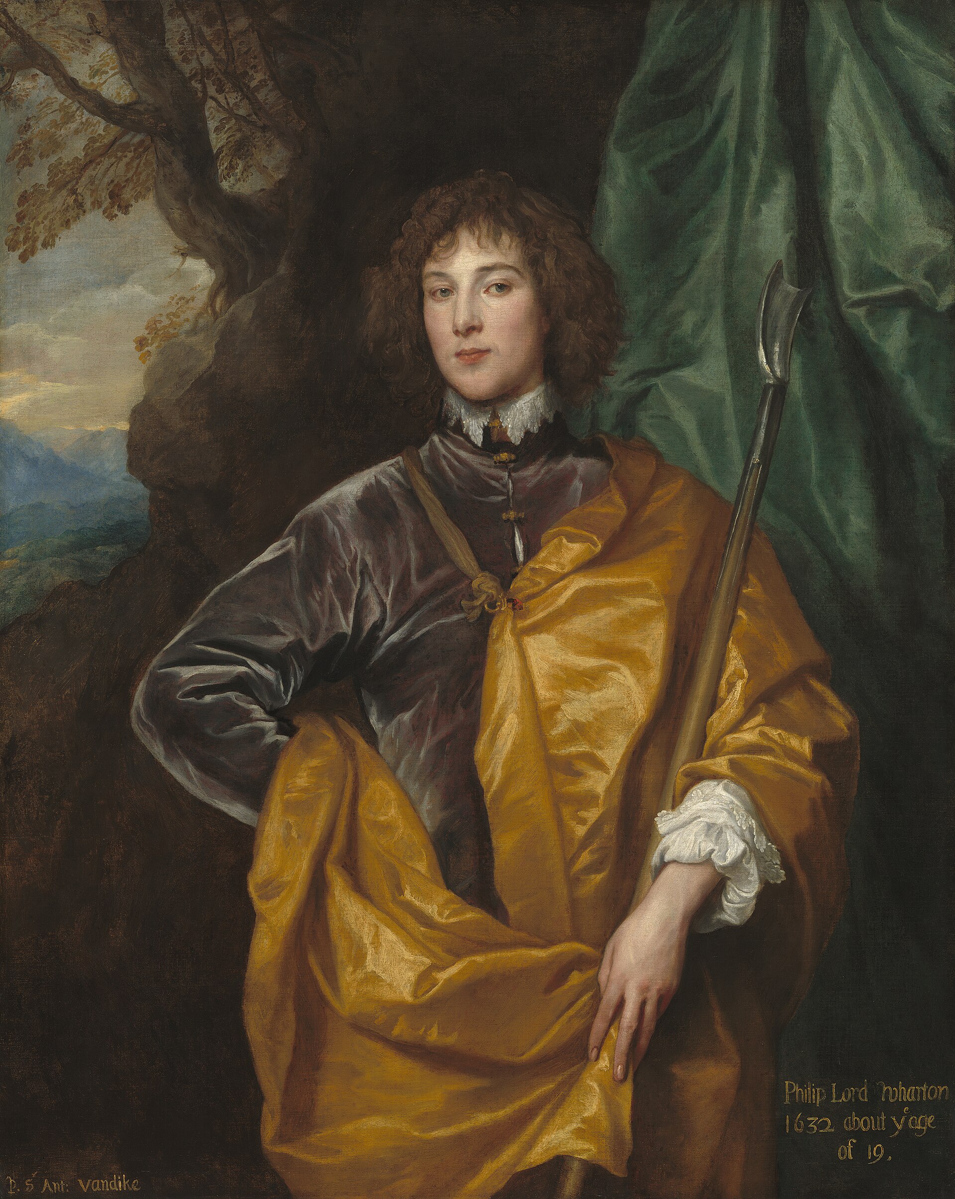 Anthony van Dyck, Philip, Lord Wharton, 1632. Owned by Sir Robert Walpole, sold to Catherine II in 1779, sold out of the Hermitage by the Soviet government about 1930, bought by Andrew Mellon and given to the United States in 1937.