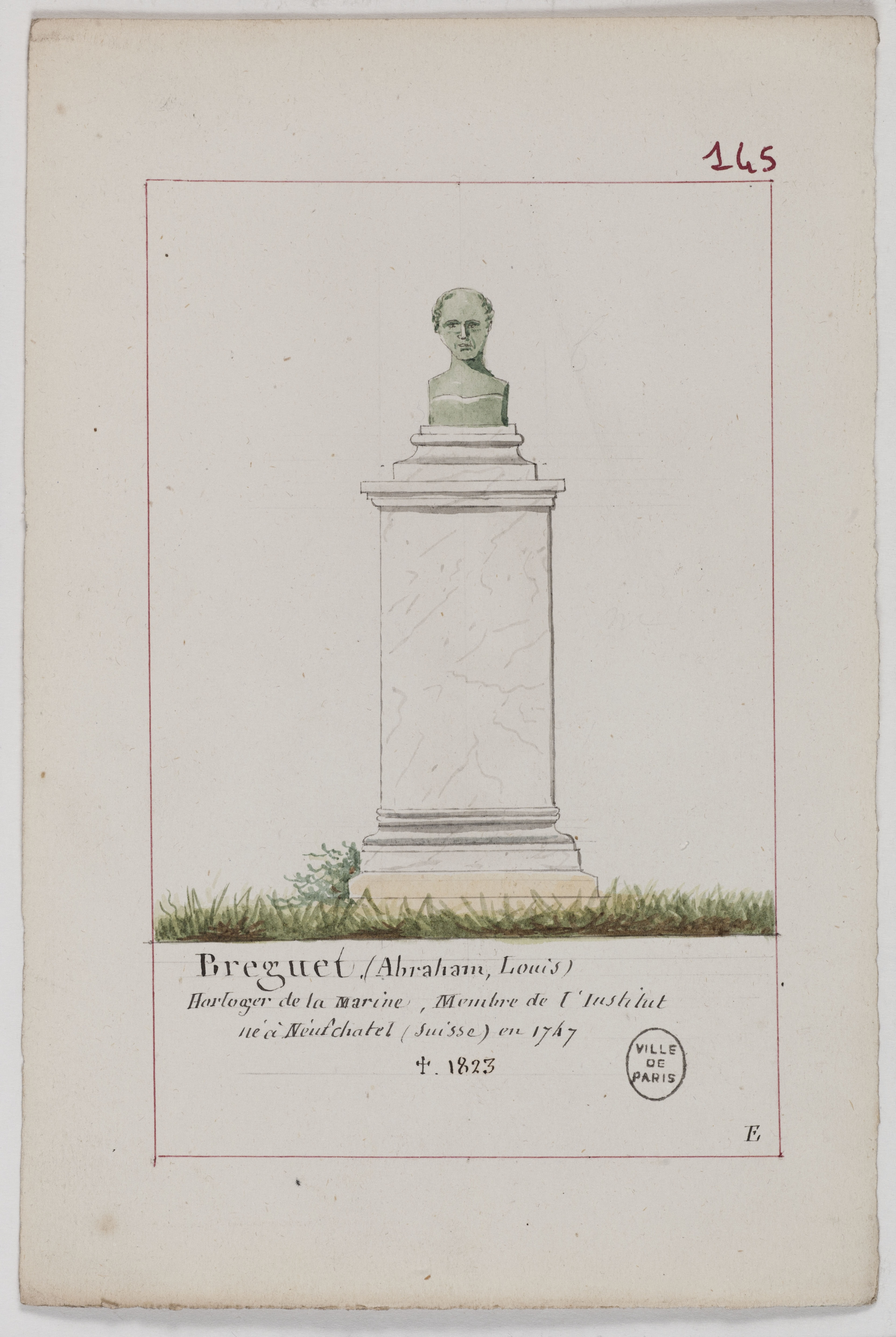 The tomb, drawn from life