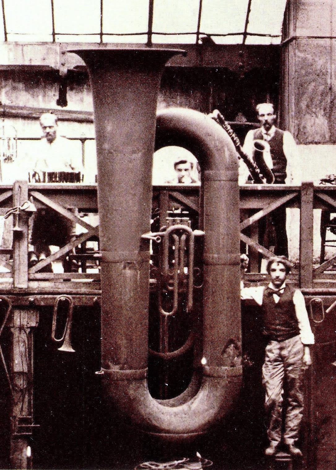 Giant saxhorn bourdon, c. 1851