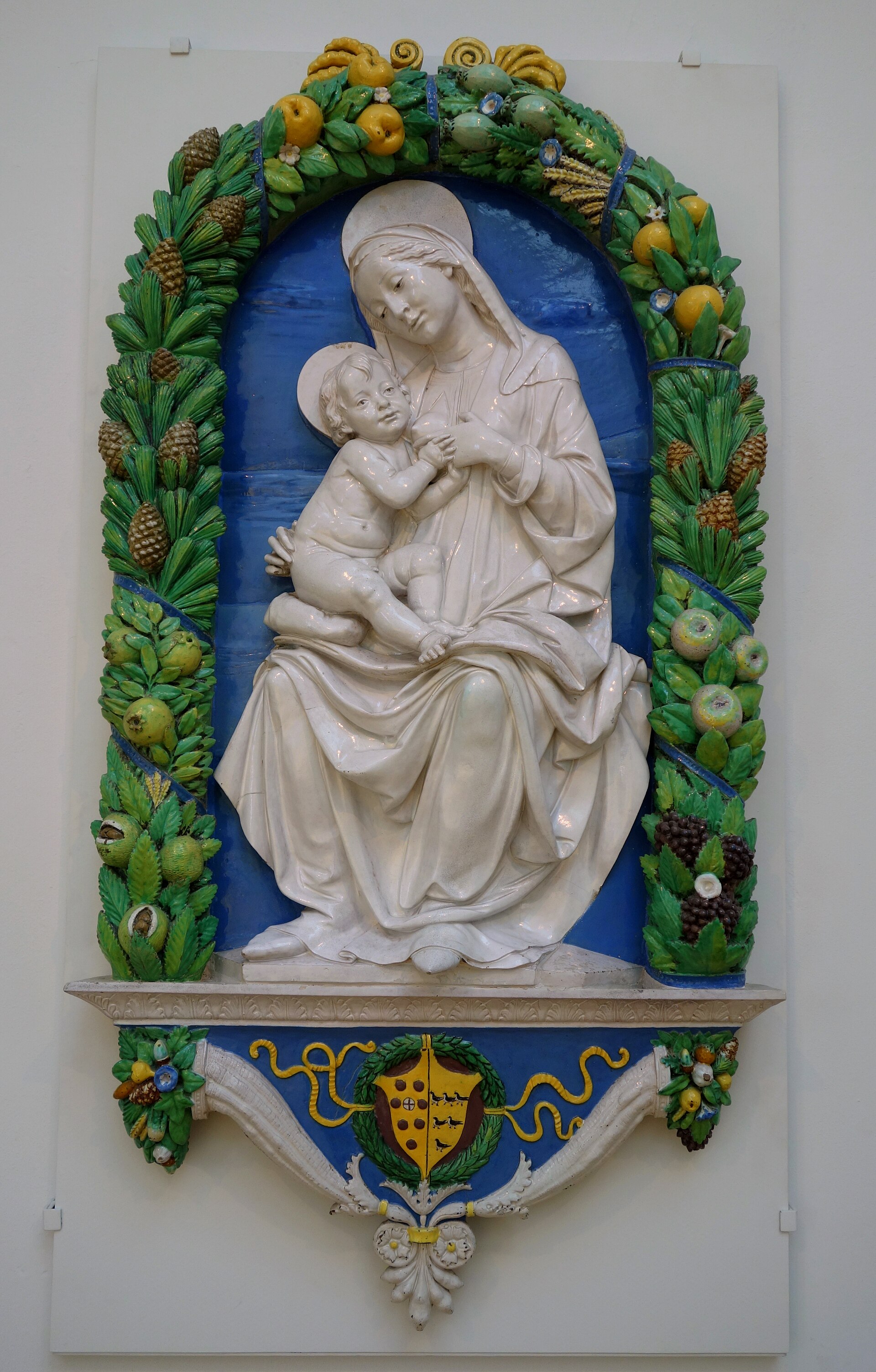 Devotional relief with Virgin and Child