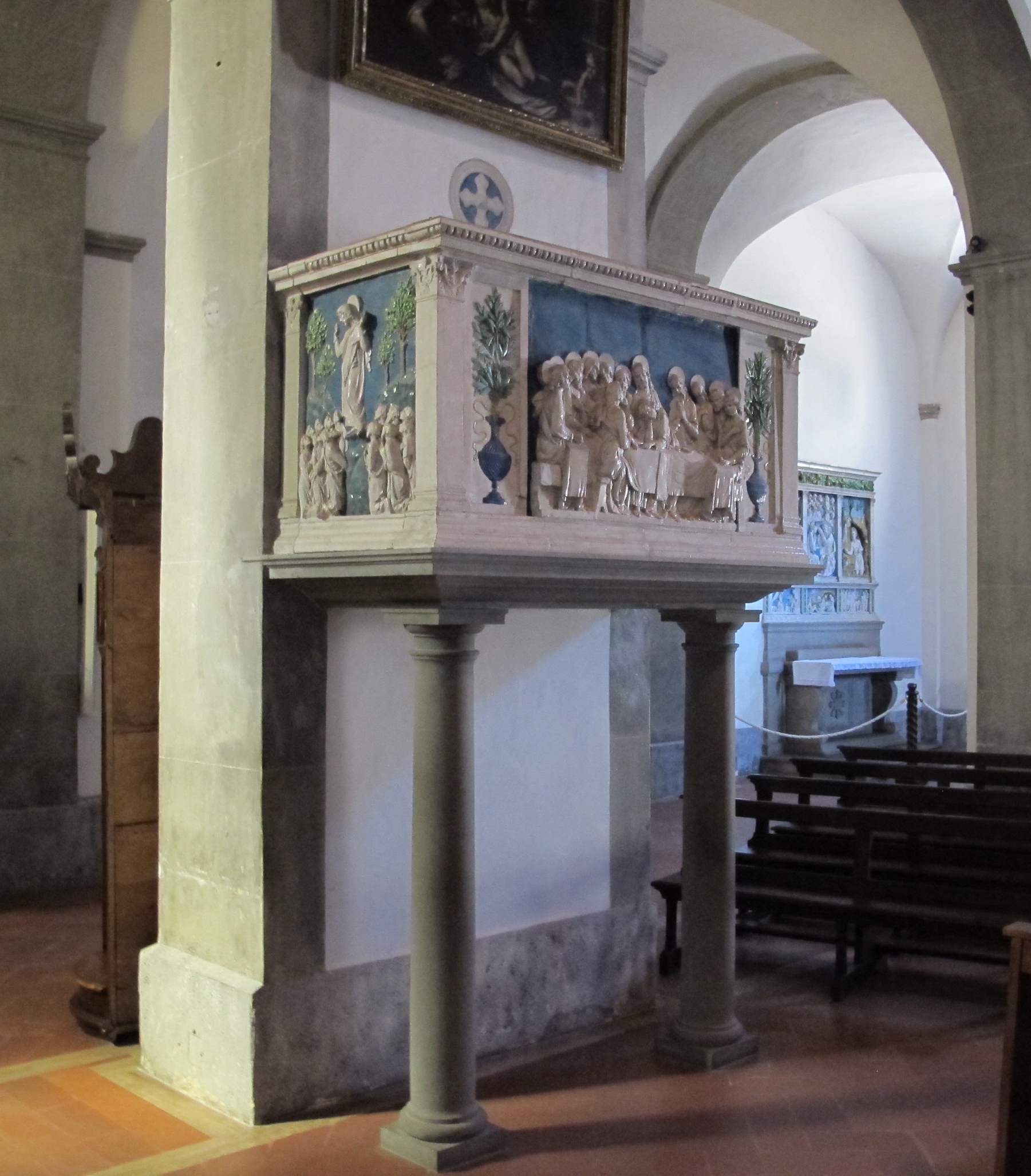 Pulpit, Pieve delle Sante Flora e Lucilla