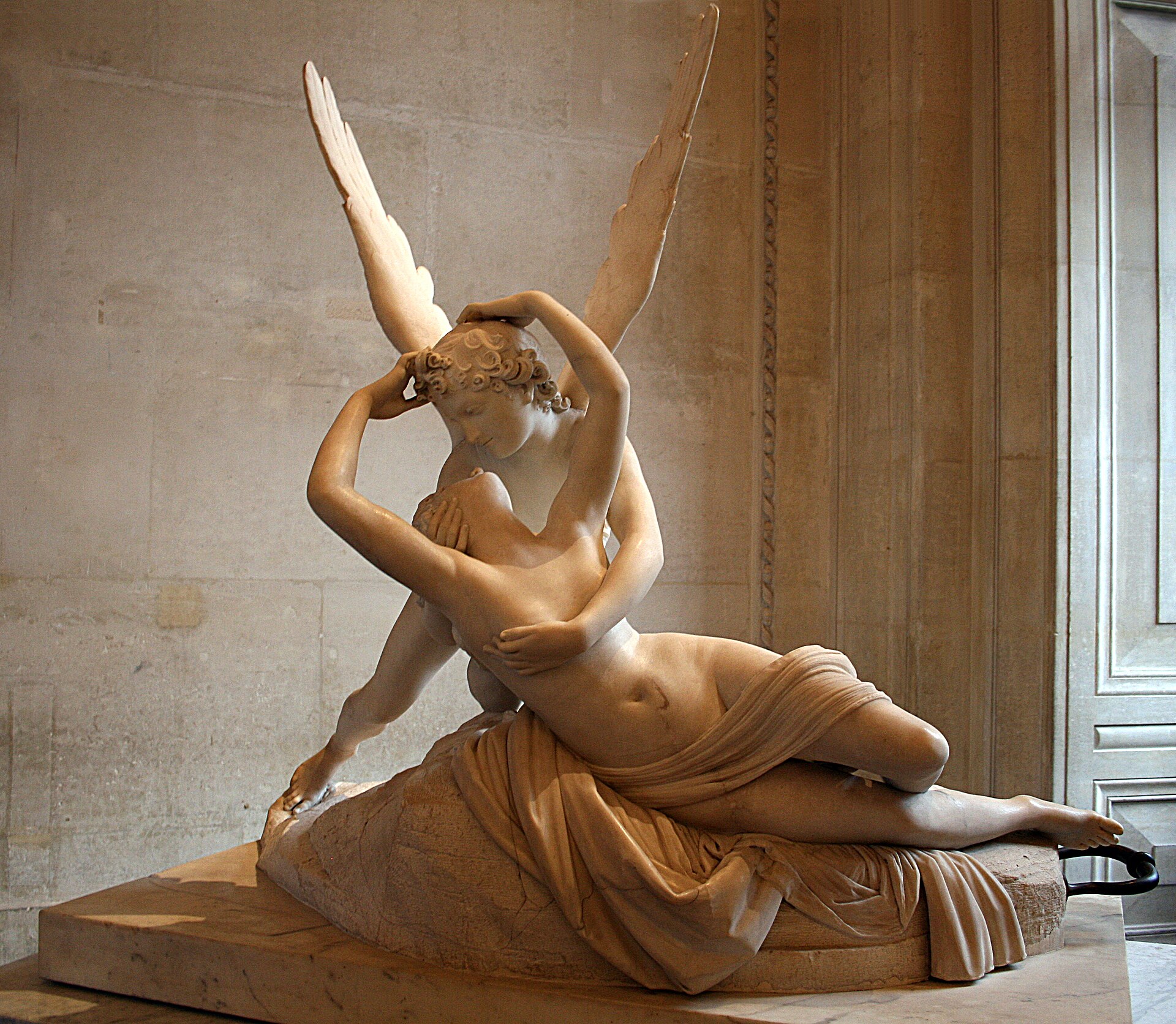 Psyche Revived by Cupid's Kiss, the finished marble