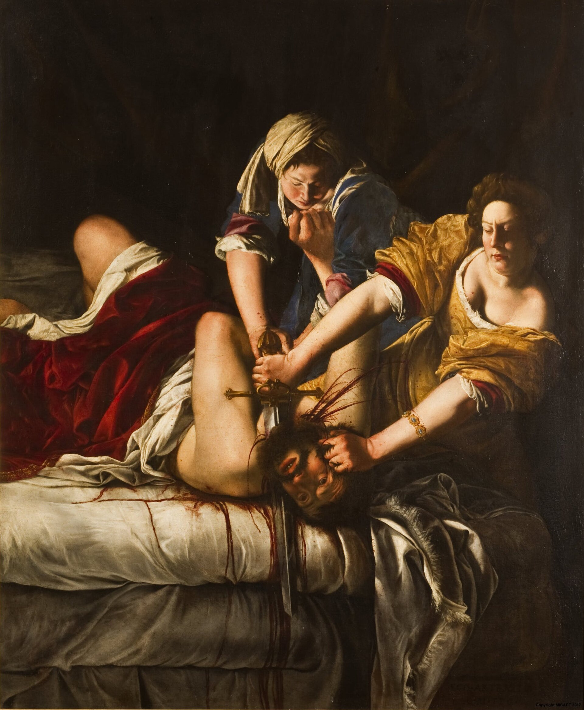 Judith Beheading Holofernes, the Uffizi version