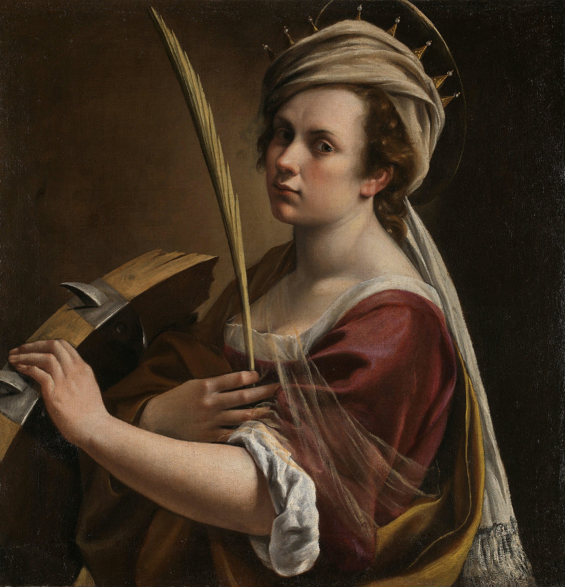 Self Portrait as Saint Catherine of Alexandria, NG6671