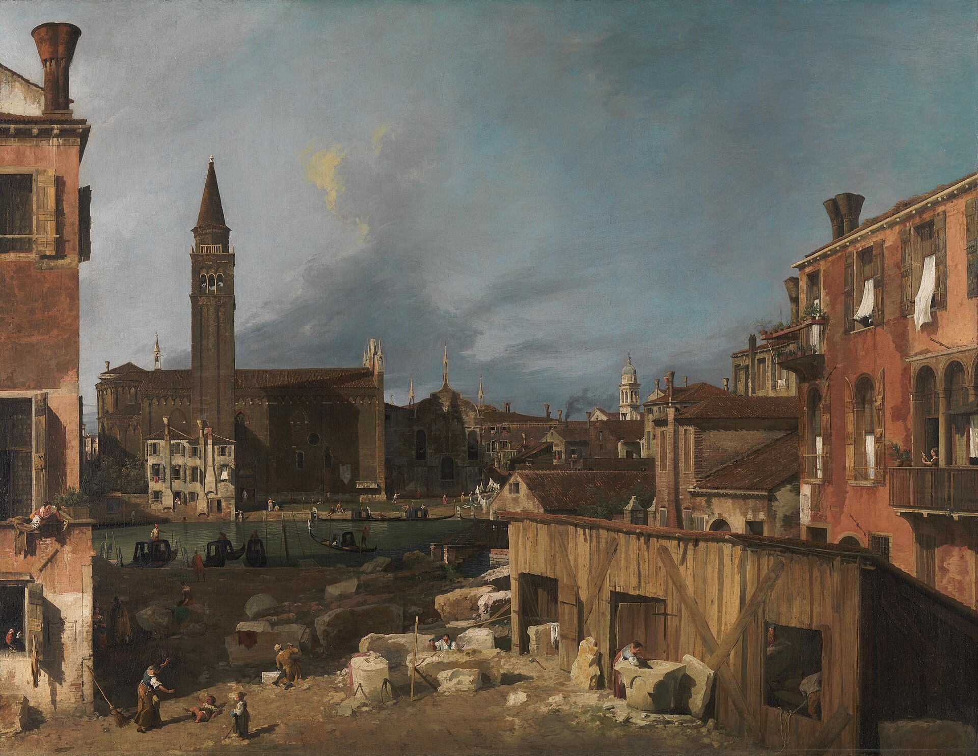 Venice: Campo S. Vidal and Santa Maria della Carita ('The Stonemason's Yard')