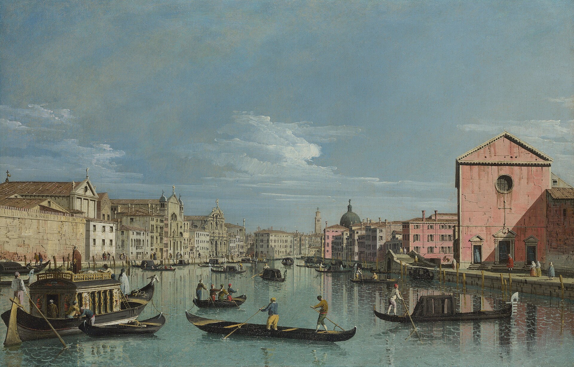 Bernardo Bellotto, Venice: The Grand Canal facing Santa Croce