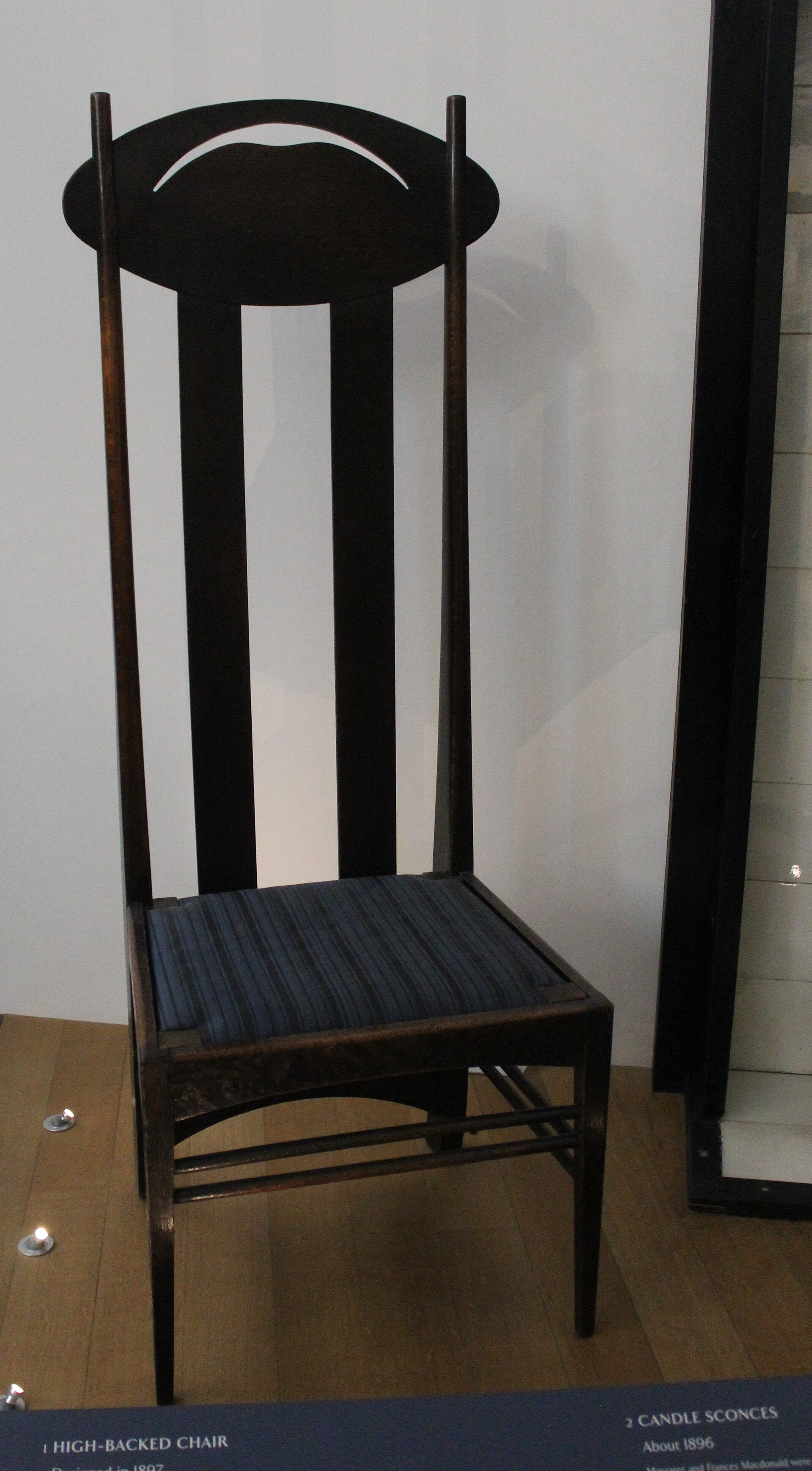 High-backed chair, Argyle Street Tea Rooms Luncheon Room