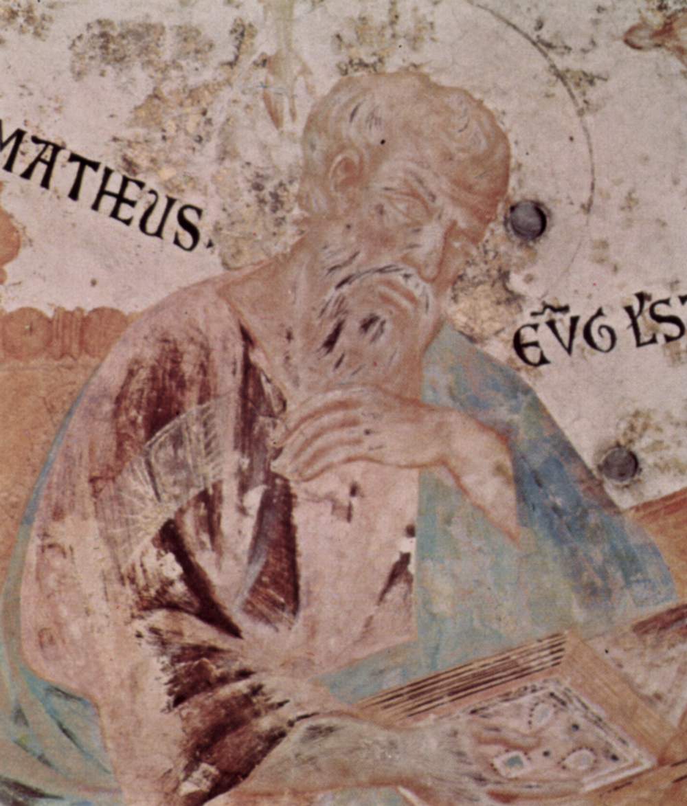 Saint Matthew, vault of the Evangelists, Upper Church, Assisi