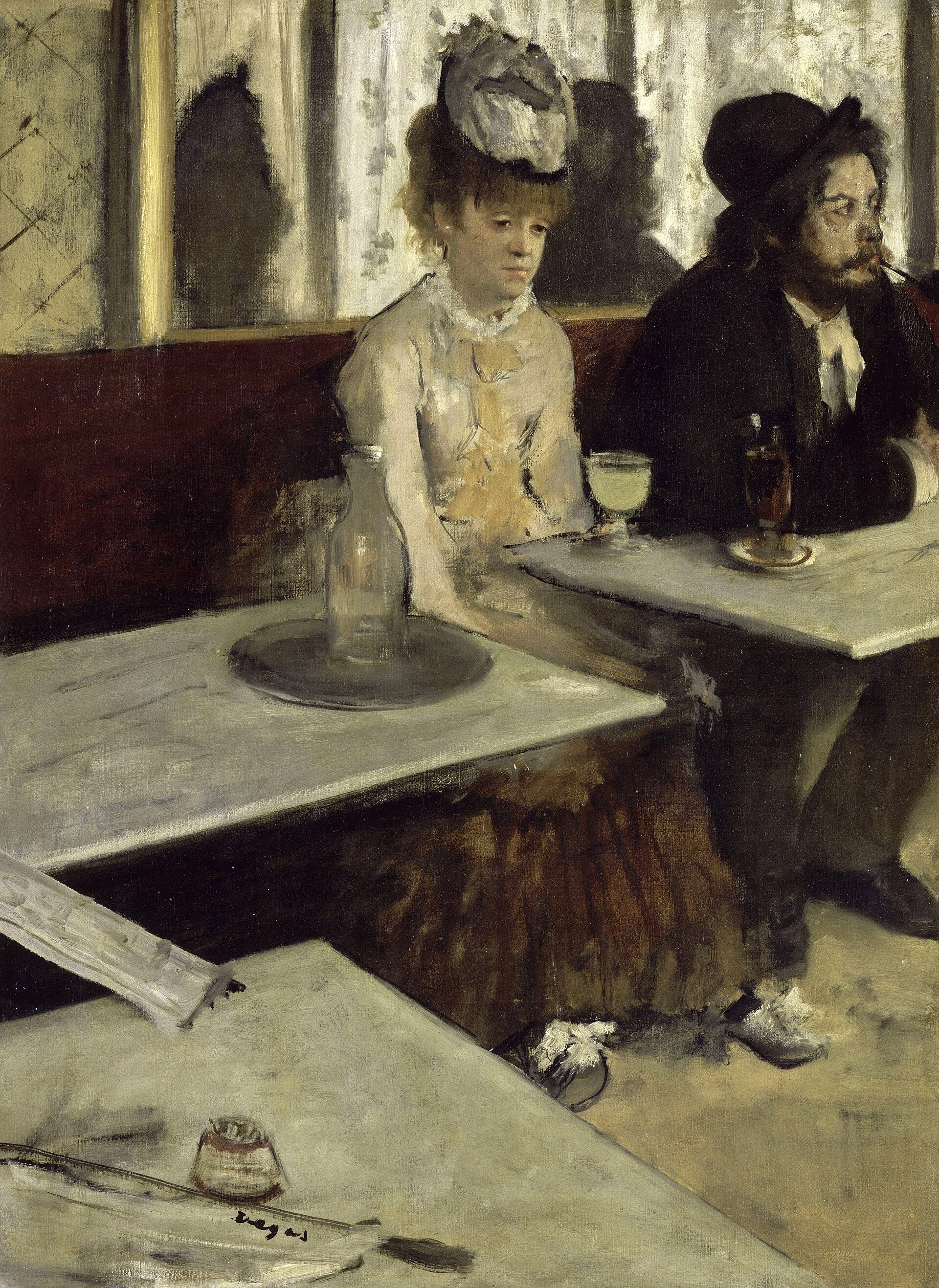 In a Cafe, known as L'Absinthe
