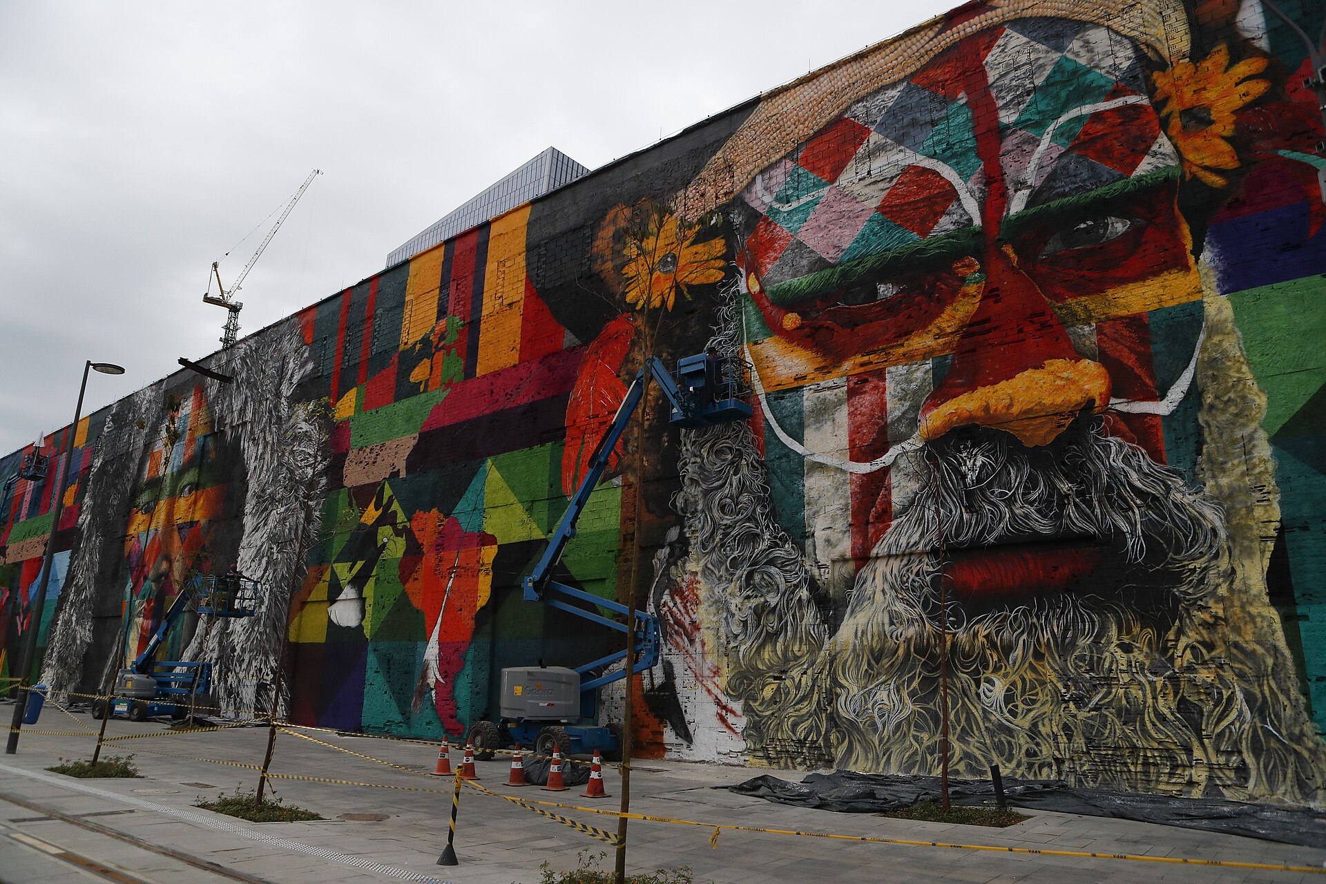 Etnias in progress, Boulevard Olimpico, Rio de Janeiro, July 2016