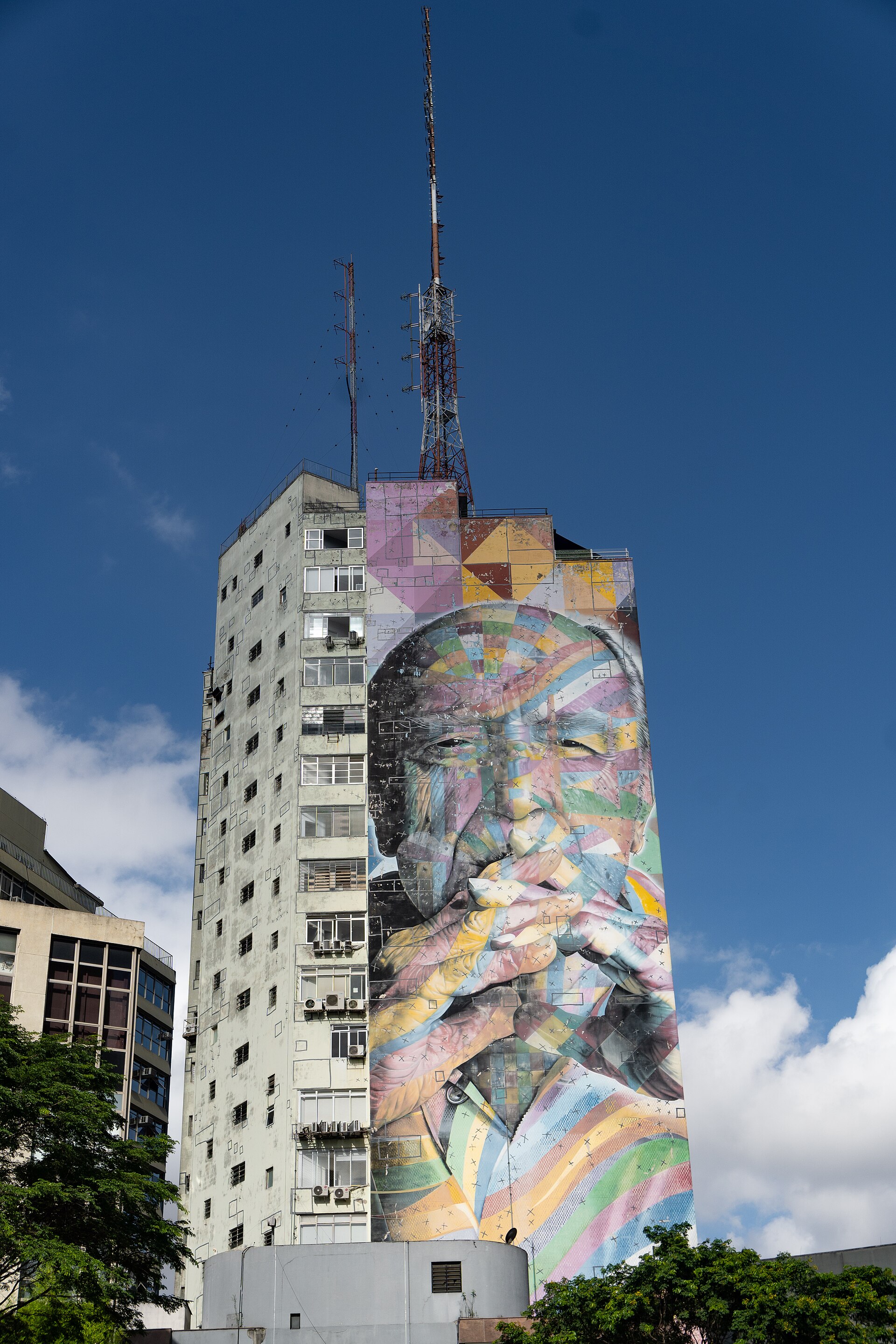 Oscar Niemeyer, Praca Oswaldo Cruz, Sao Paulo, photographed December 2023
