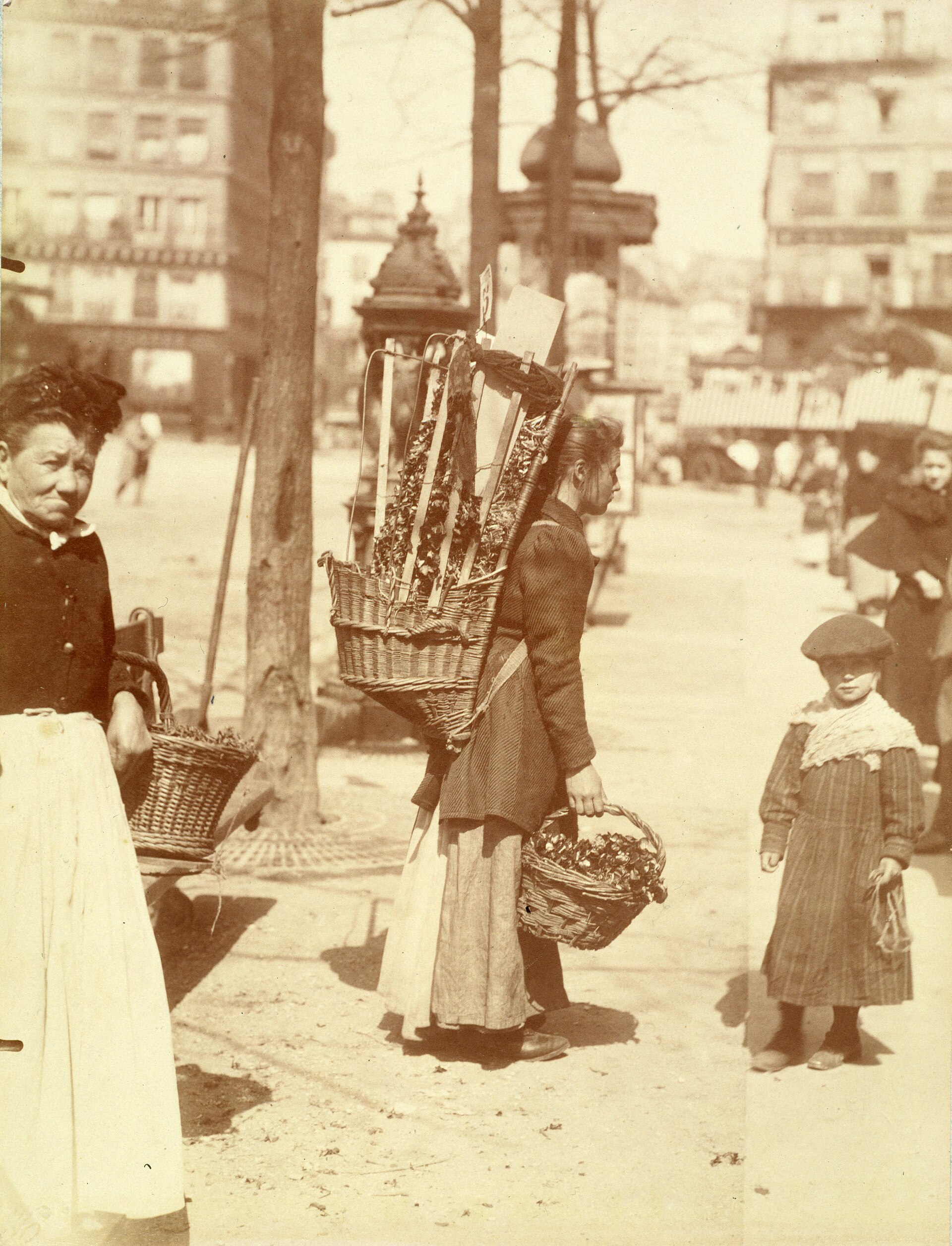 Marchandes de chataignes et de cresson, avenue des Gobelins