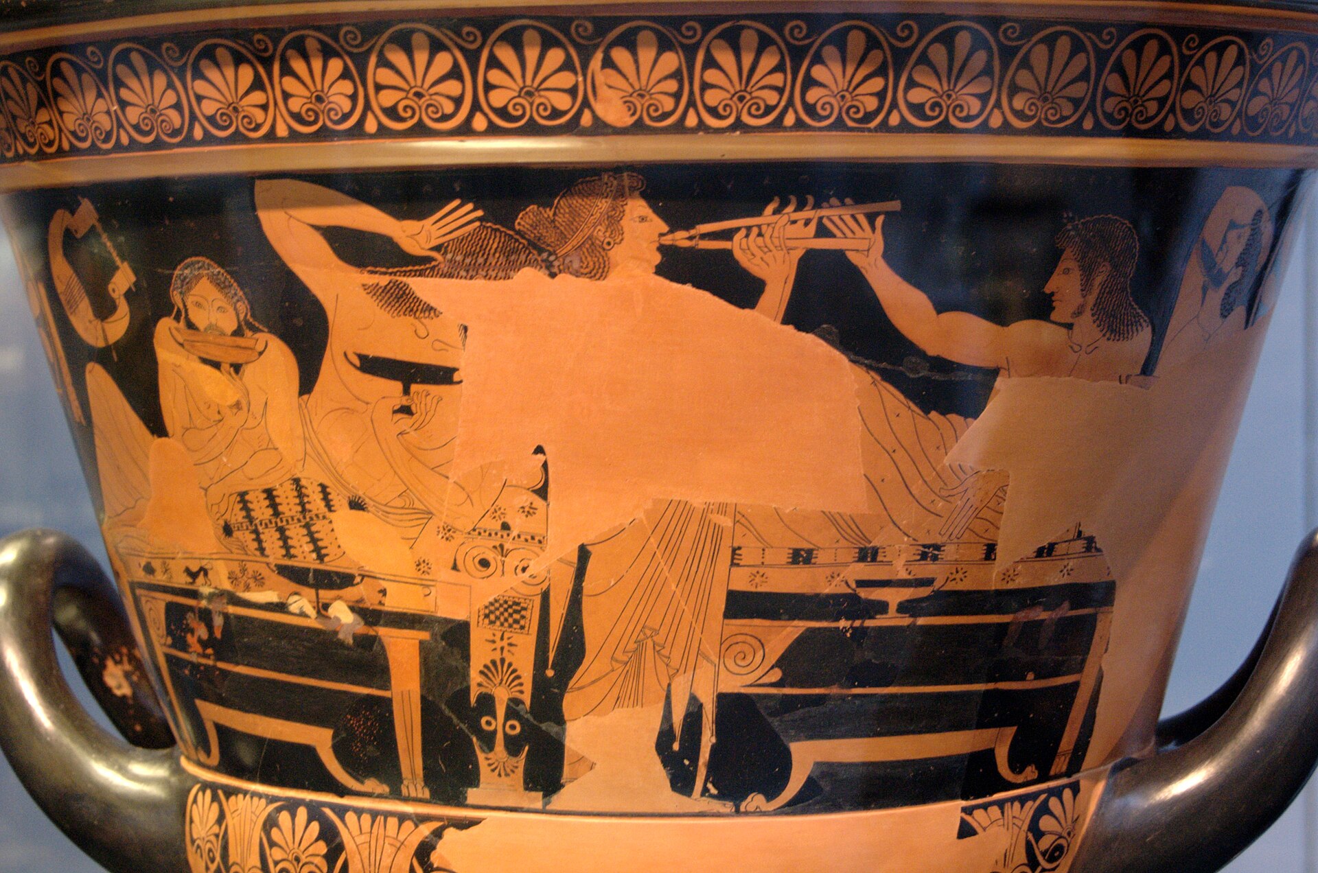 Symposium, calyx-krater Munich 8935