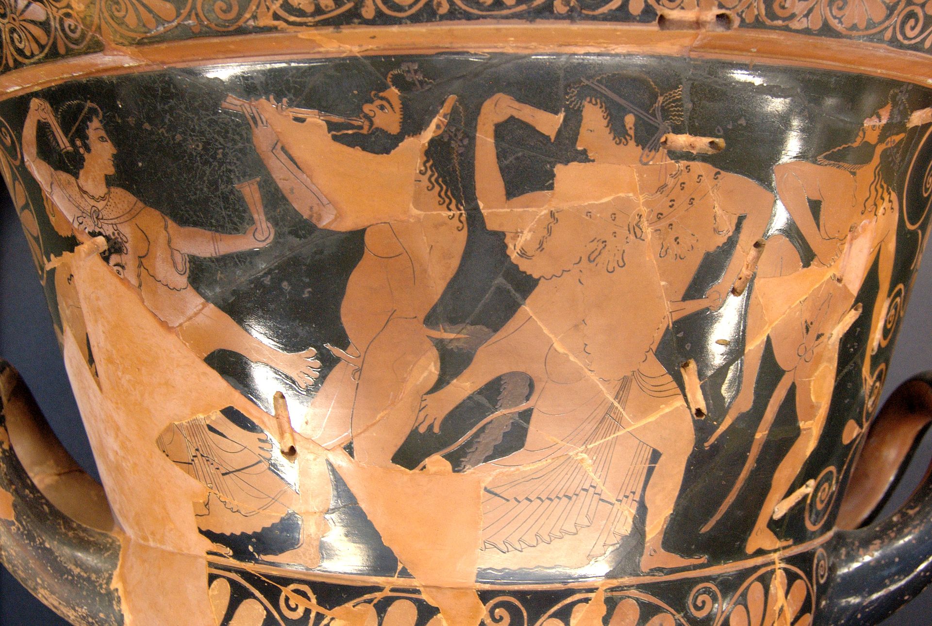 Dionysos and his thiasos, Louvre G 33
