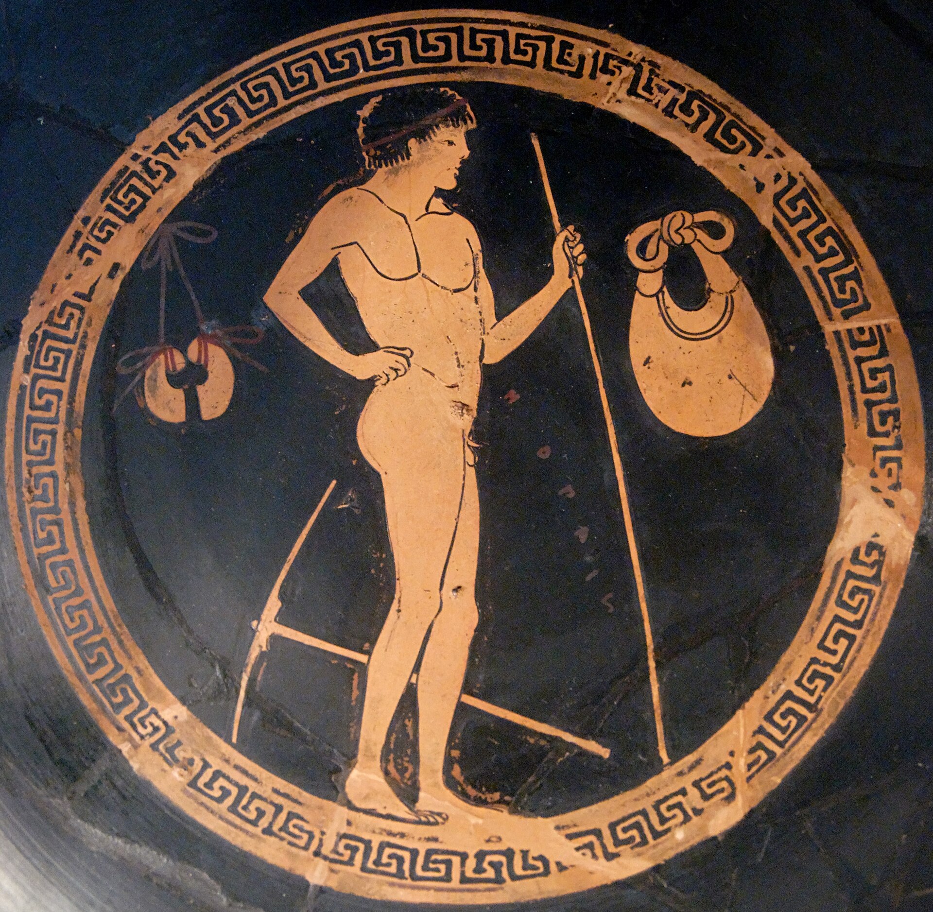Palaistra scene, the Dutuit cup
