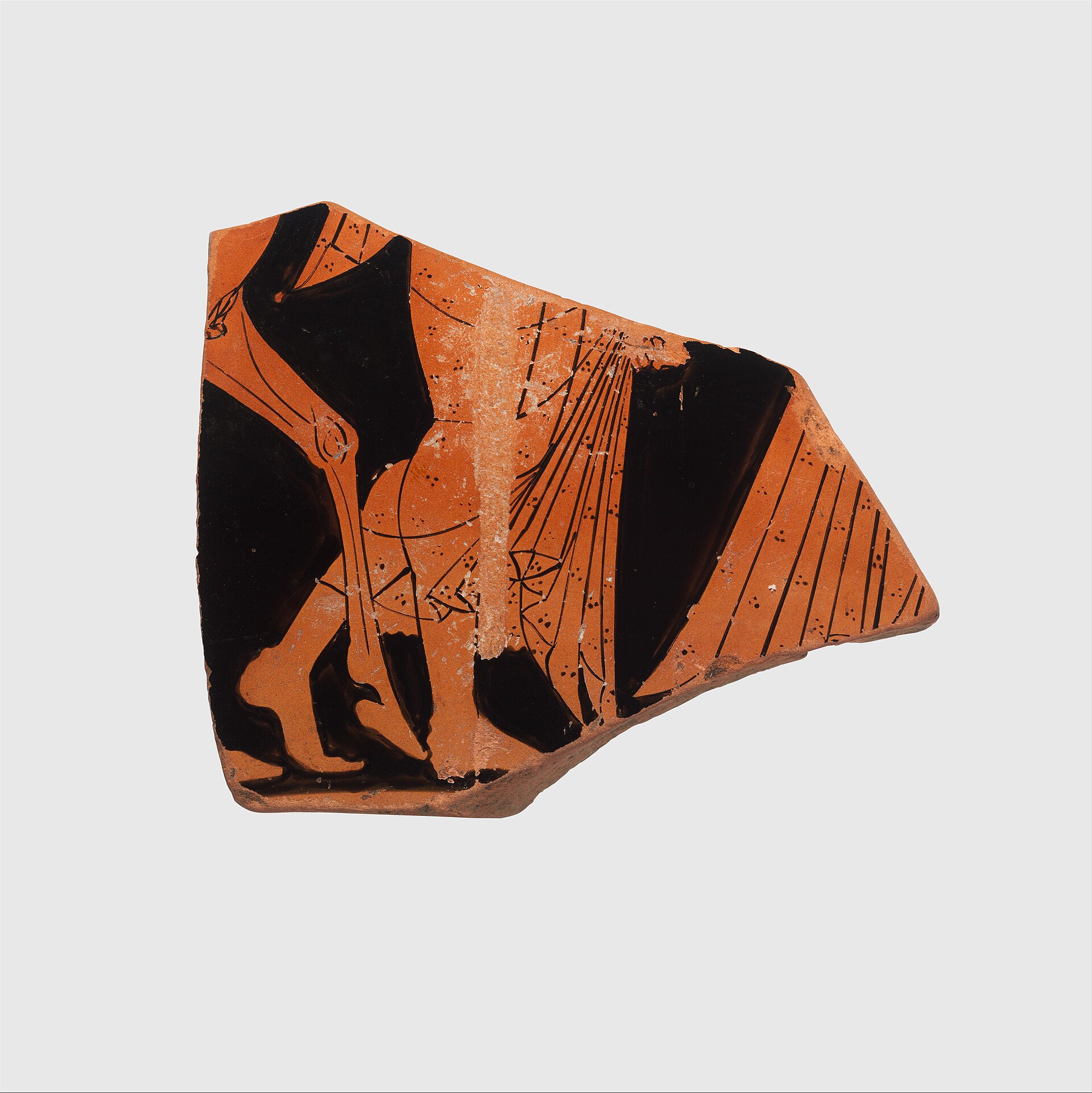 Cup fragment, one of the earliest works given to Euphronios
