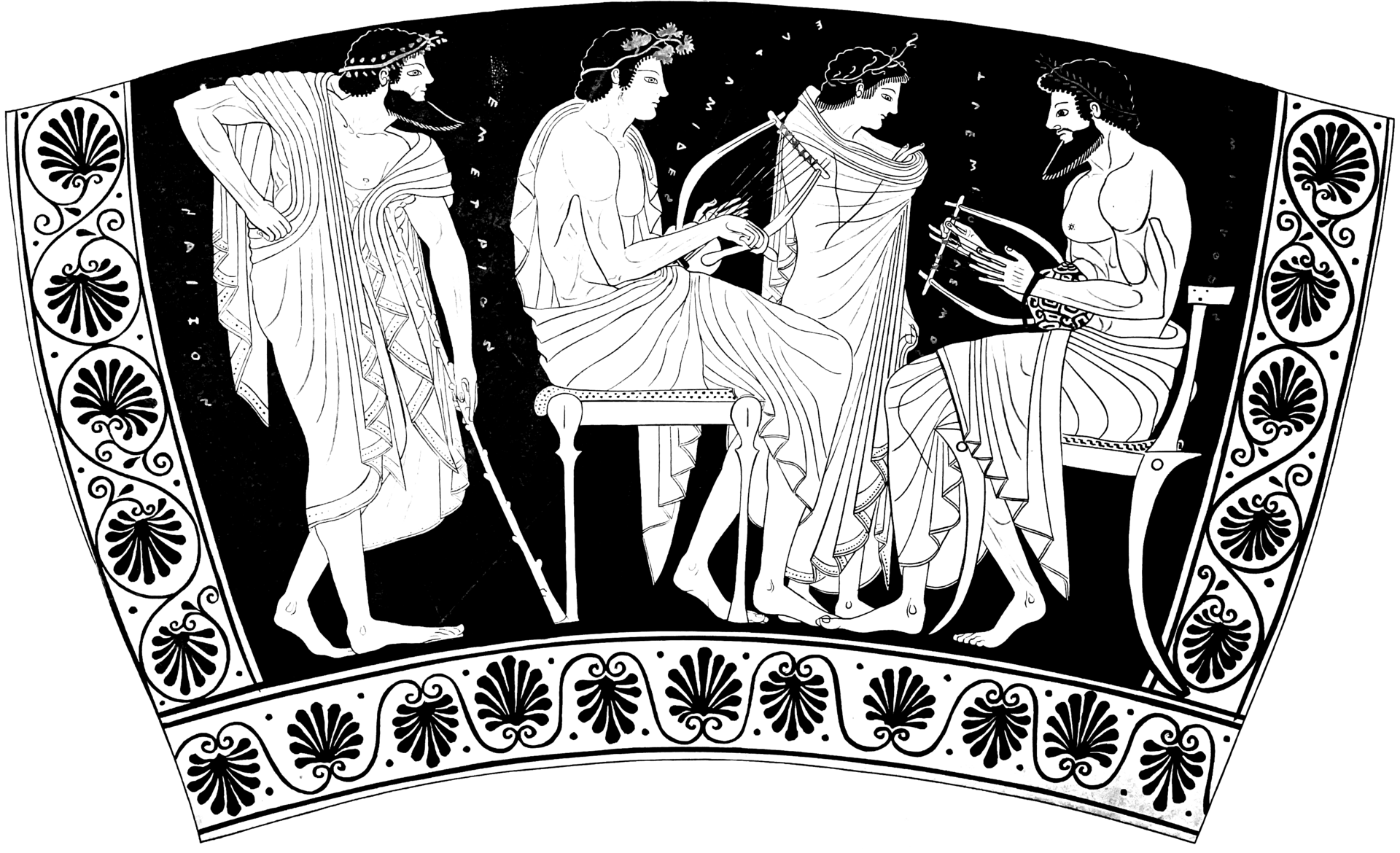 Phintias, hydria: a vase painter paints a vase painter
