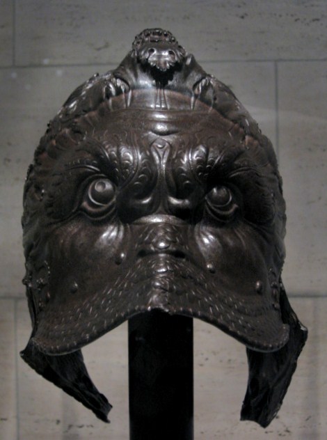 Helmet (burgonet) in the Form of a Dolphin Mask