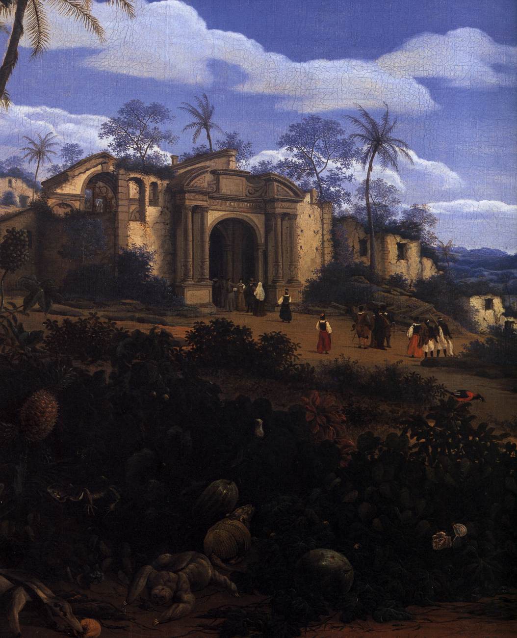 View of Olinda, Brazil, detail of the foreground