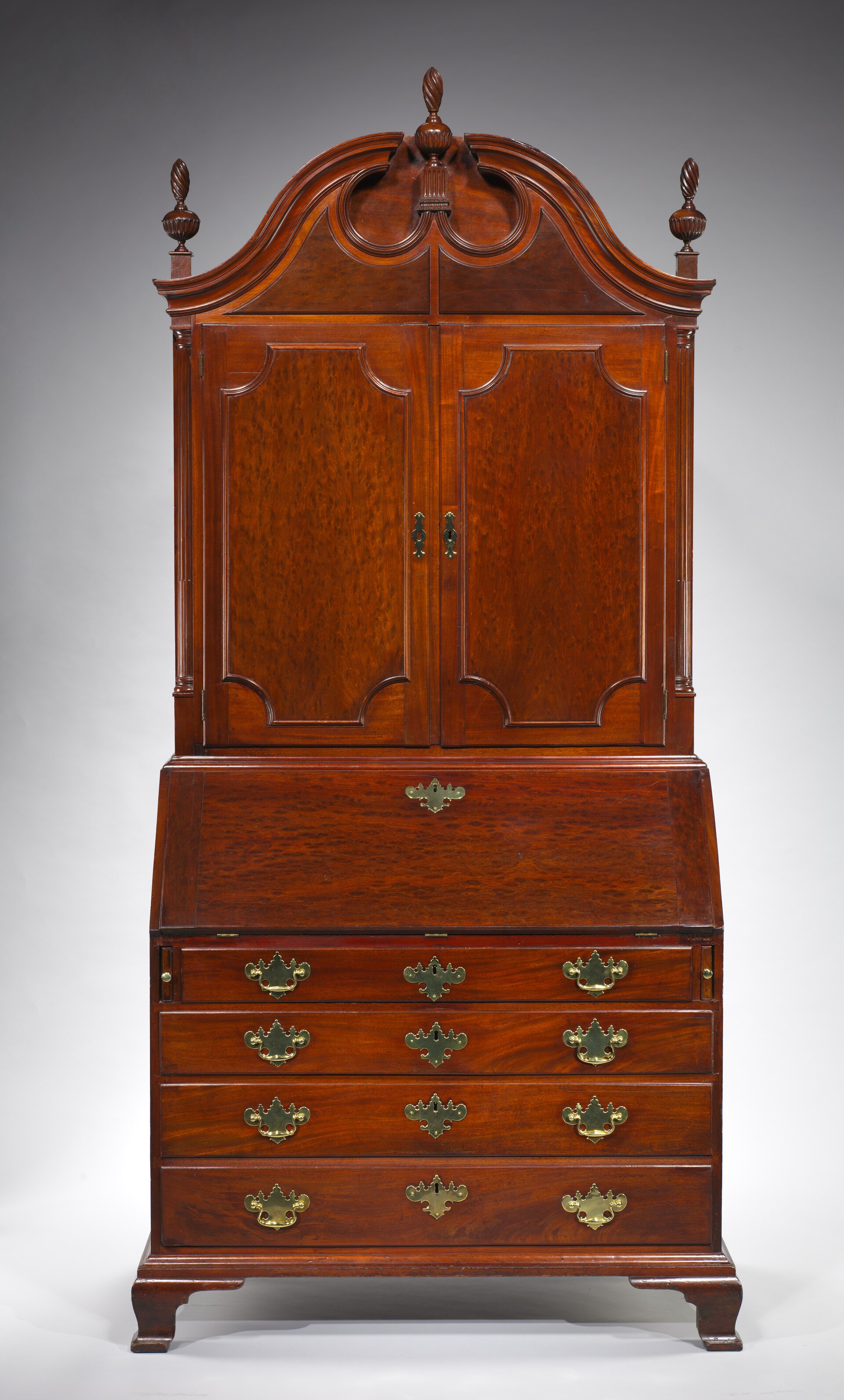 Desk and bookcase, attributed to John Townsend