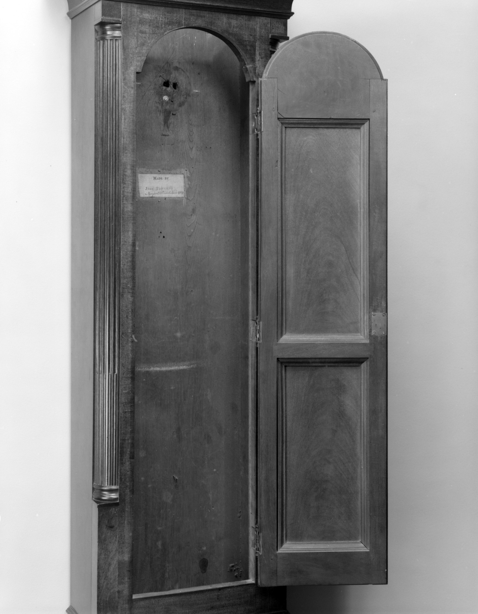 Tall clock case associated with John Townsend