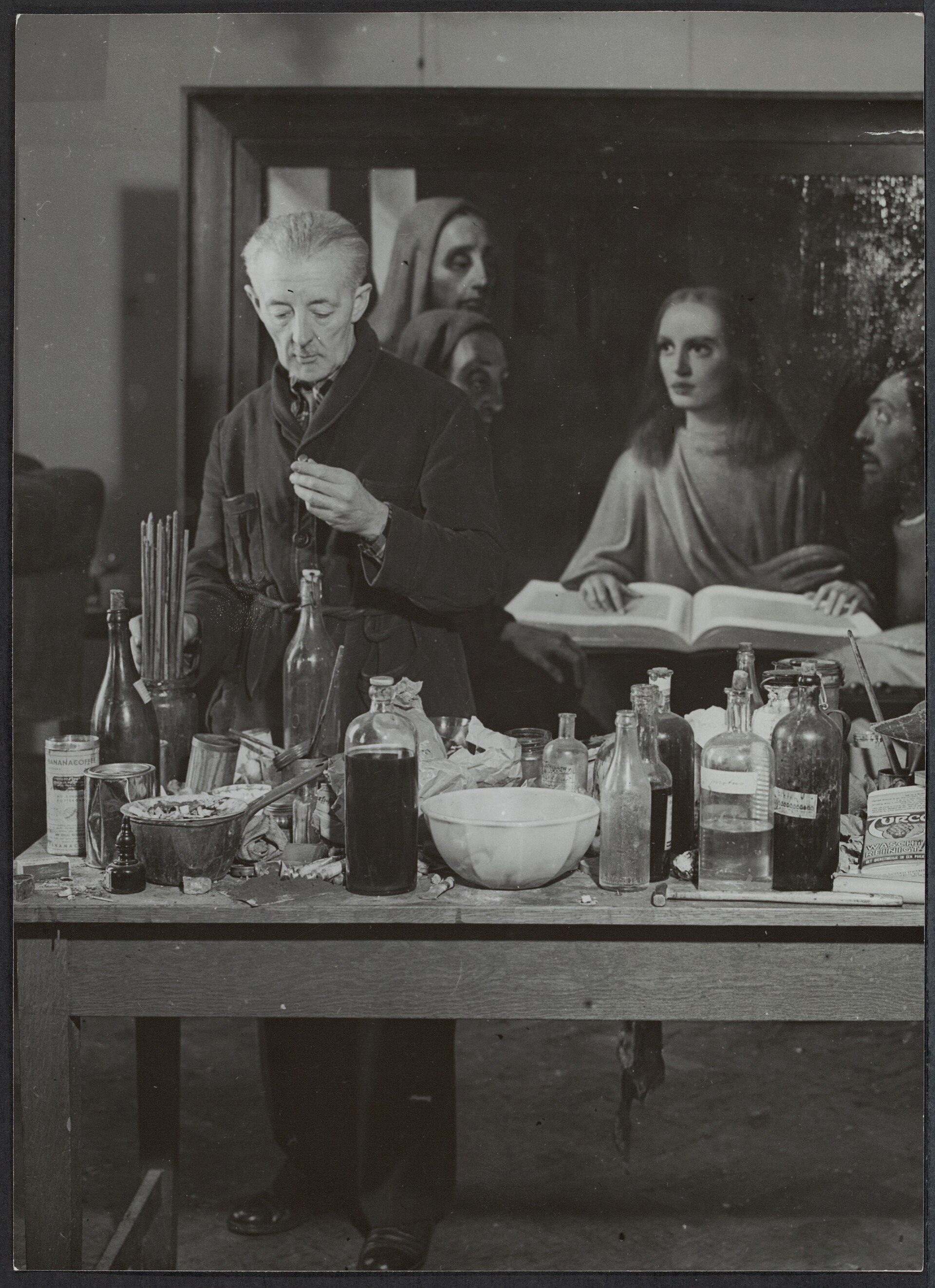 Painting the proof, October 1945