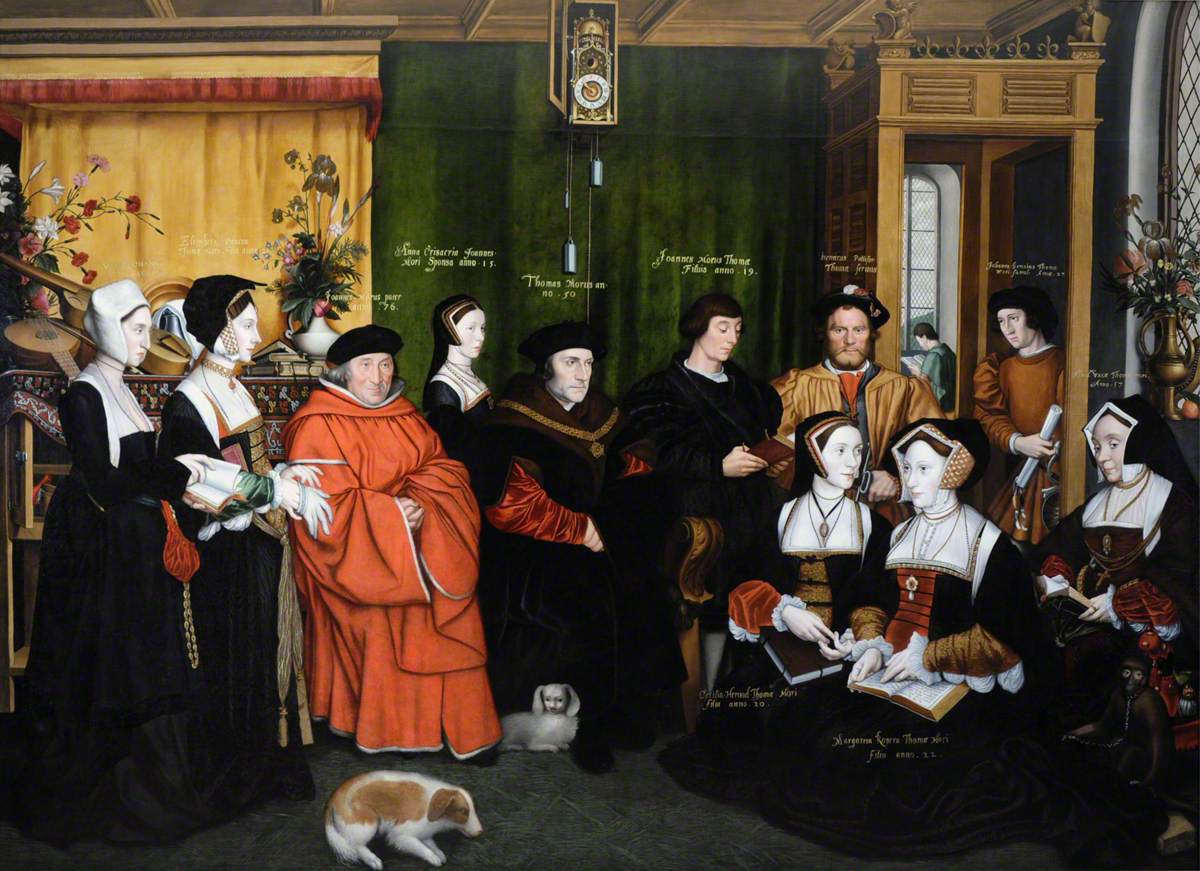 The More family group, at third hand