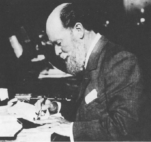 Carl Faberge at the bench, about 1900