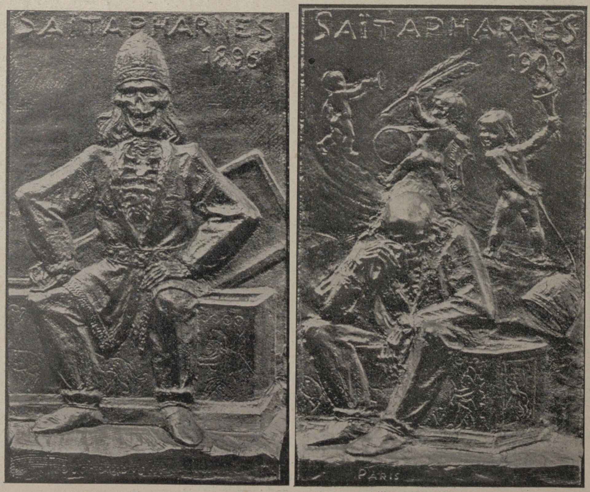 A satirical plaque on his own scandal, by Rouchomovsky