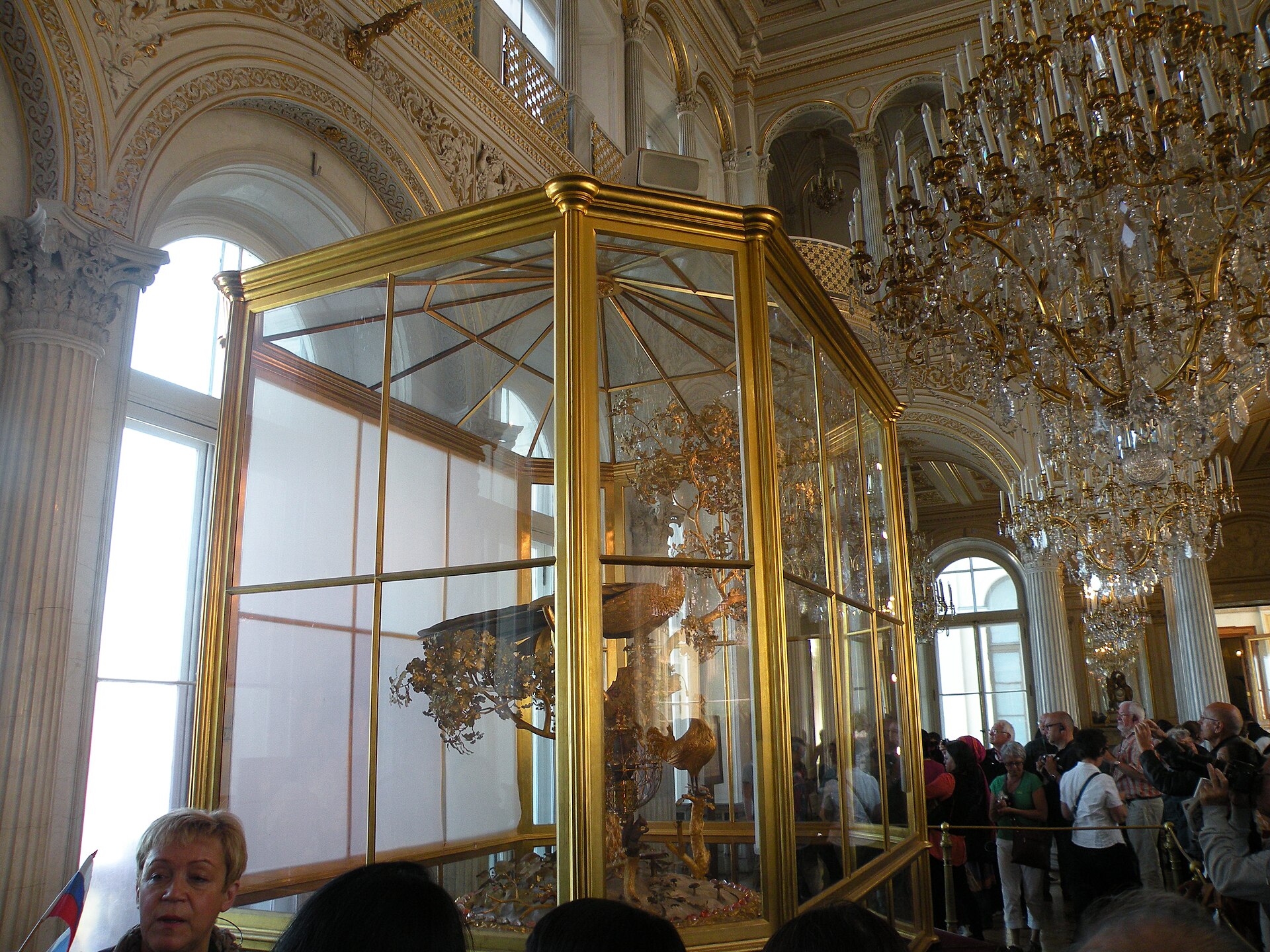 The Peacock Clock, detail