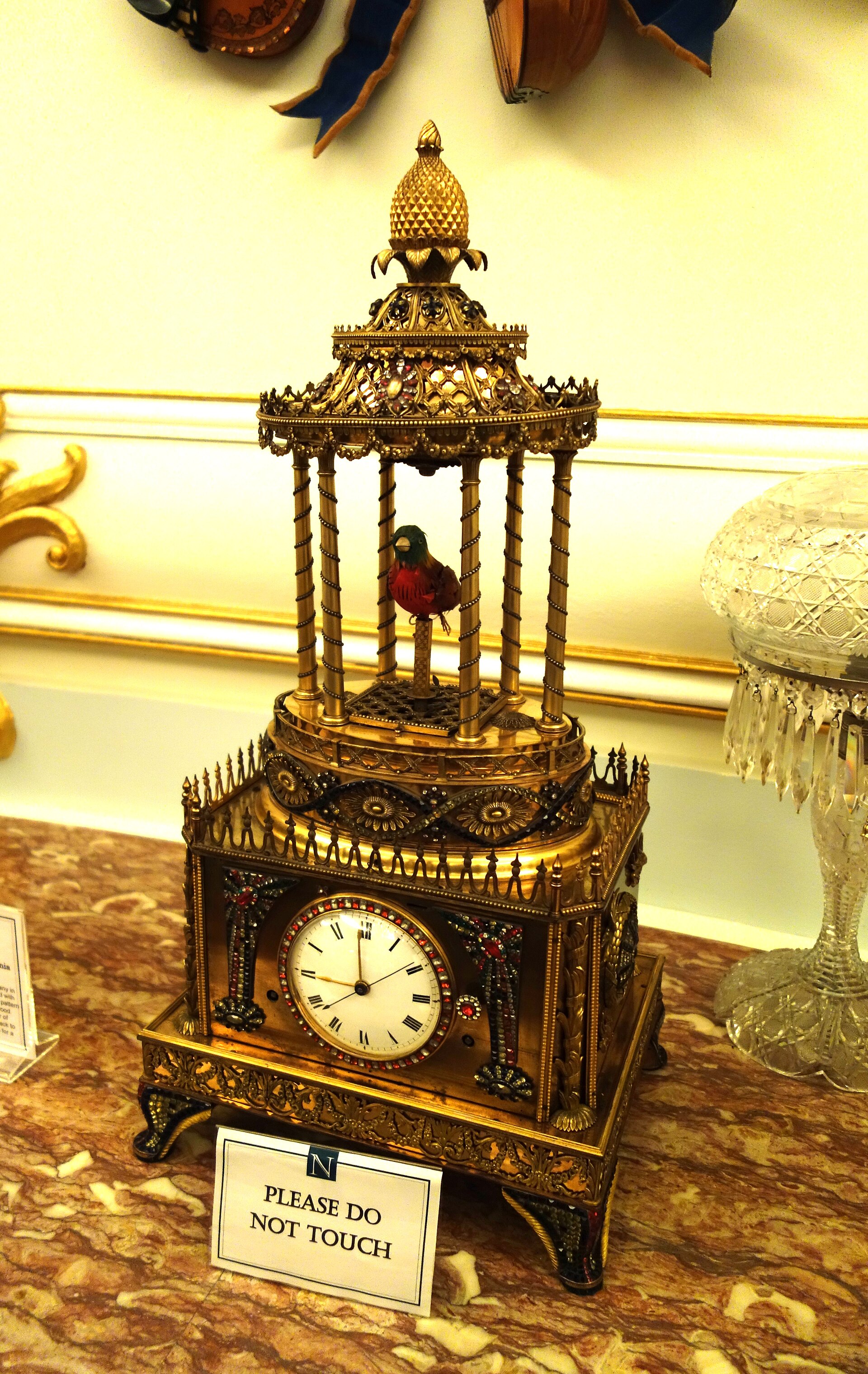 Bird Pavilion Clock, James Cox and Son