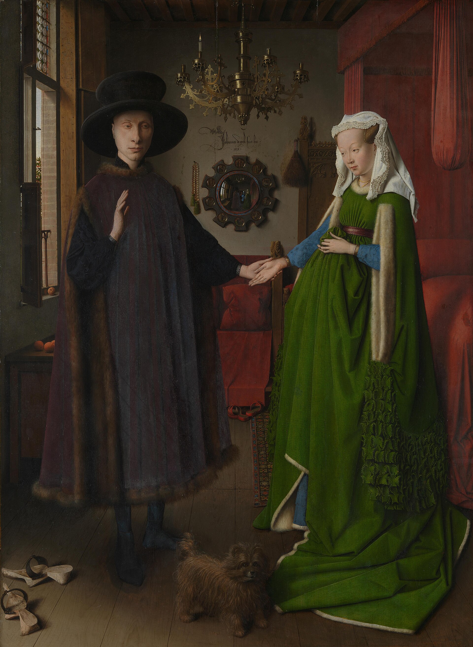 Portrait of Giovanni(?) Arnolfini and his wife