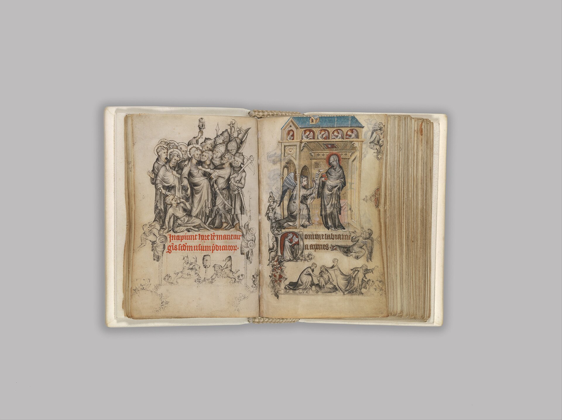 The Hours of Jeanne d'Evreux, open