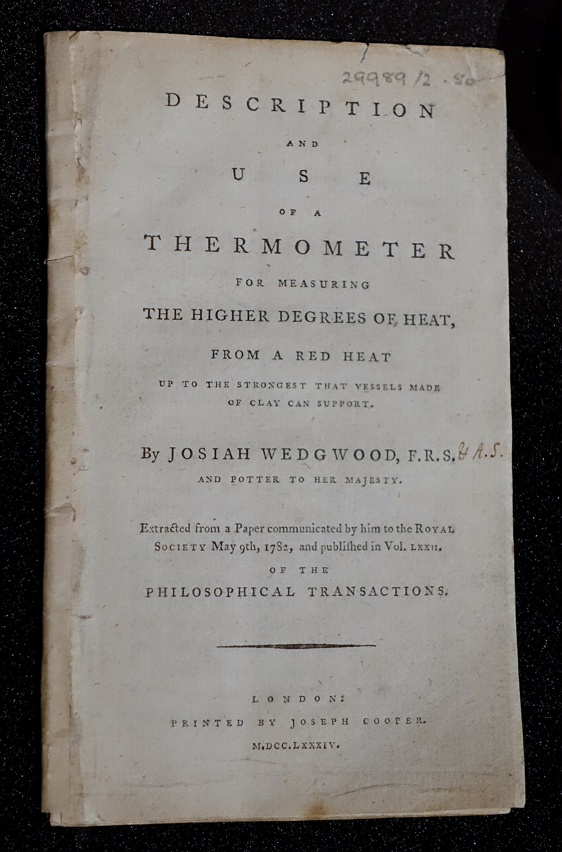 The pyrometer booklet, 1784