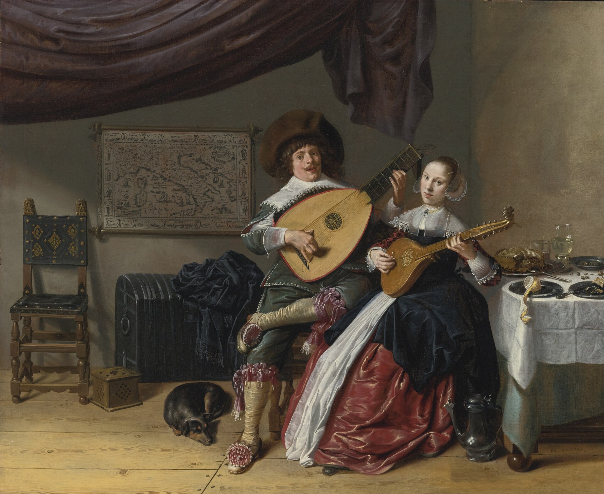 Self-Portrait with Judith Leyster, Duet