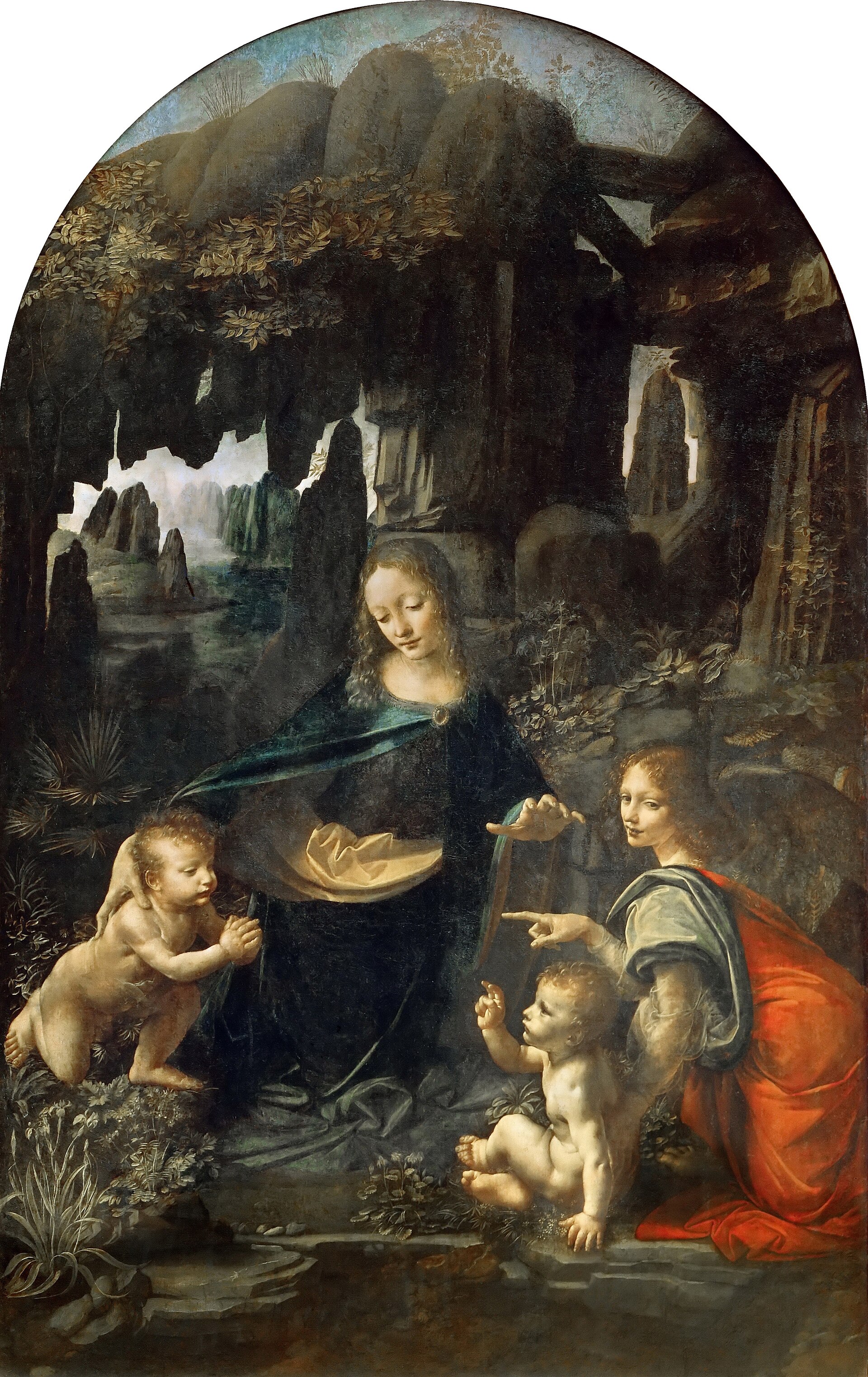 The Virgin of the Rocks, Musee du Louvre INV 777