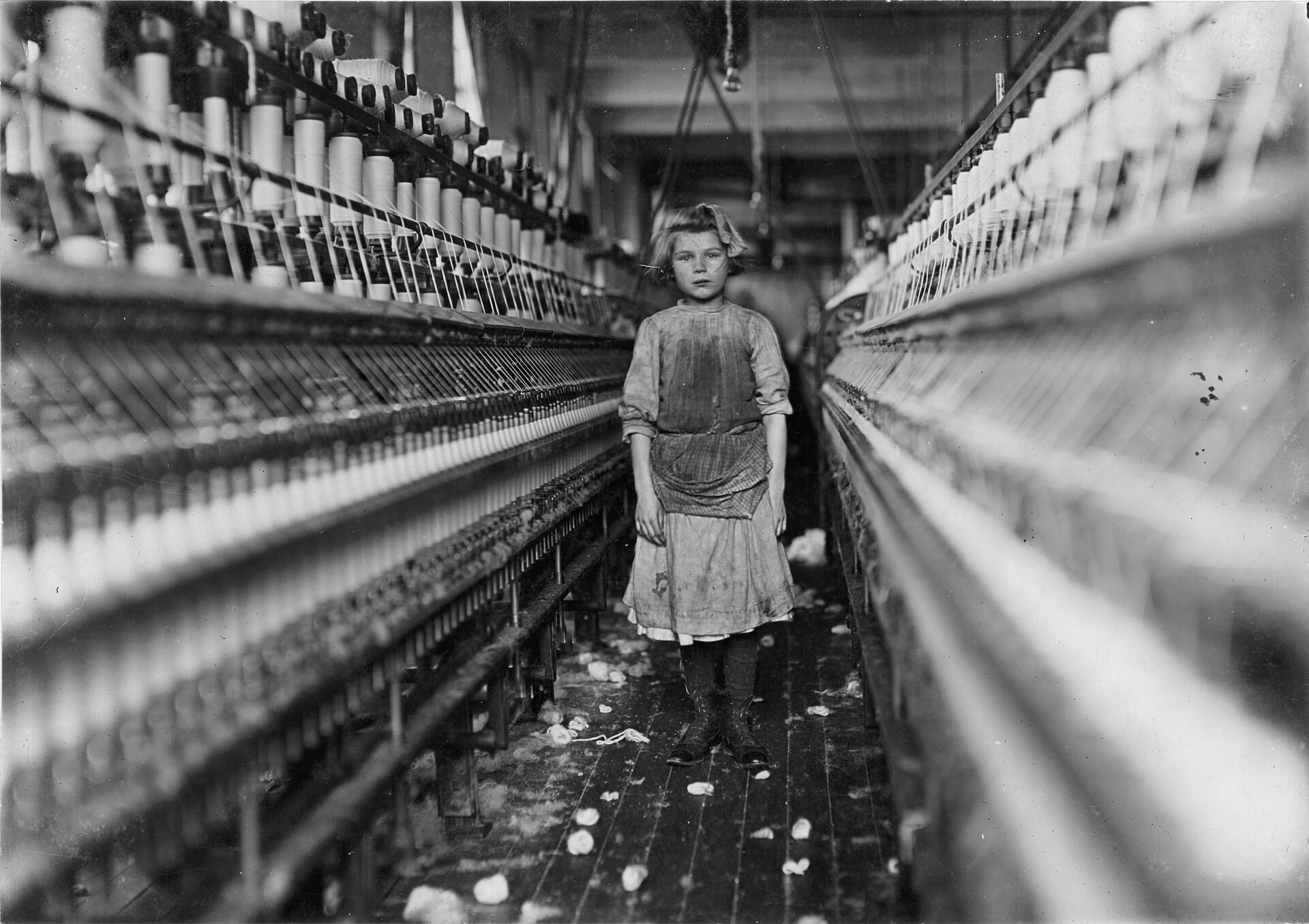 Spinner in Globe Cotton Mill, Augusta, Georgia