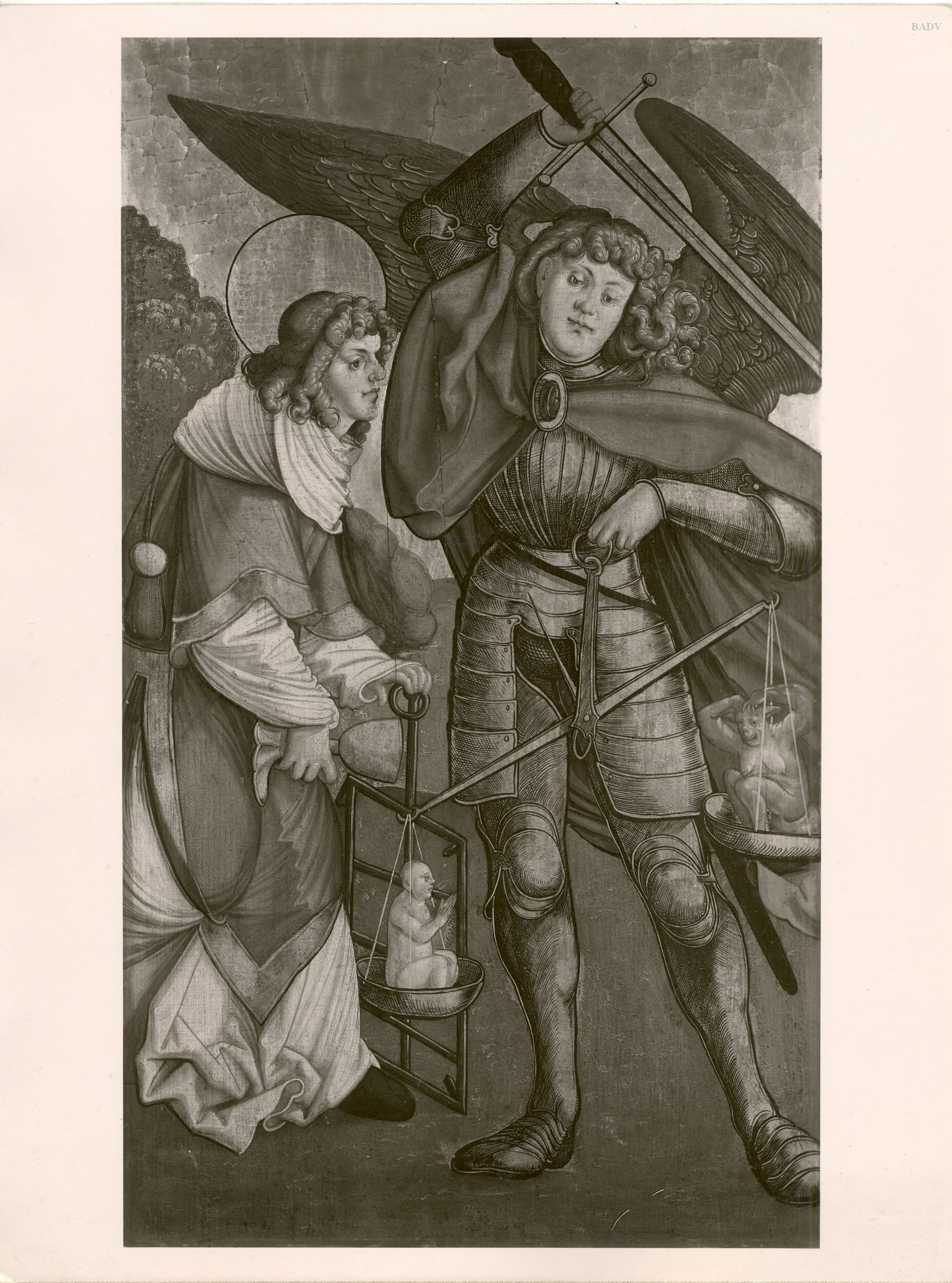 Saint Laurence and the Archangel Michael with Sword and Scales