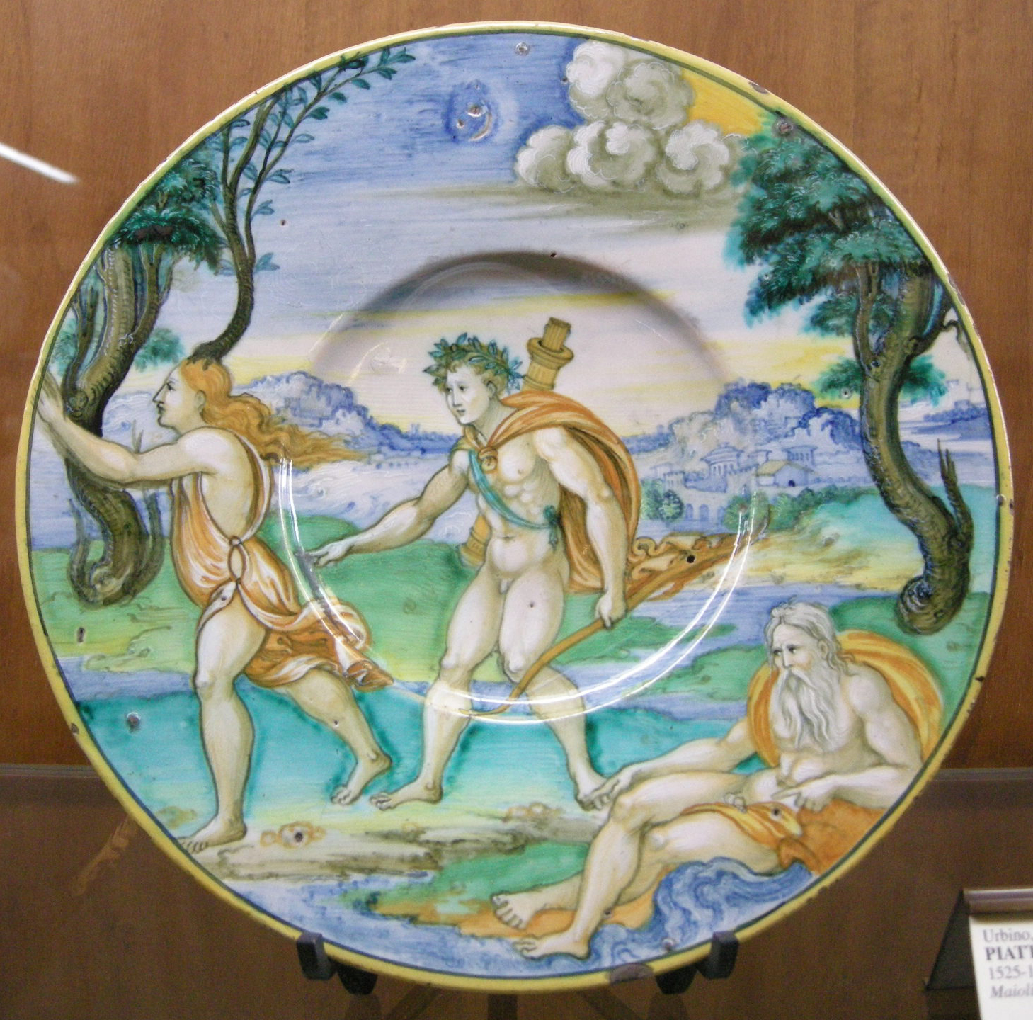 Plate with Apollo and Daphne