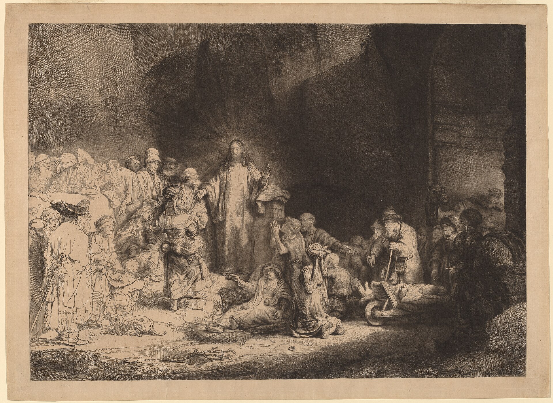 Christ Preaching, the Hundred Guilder Print