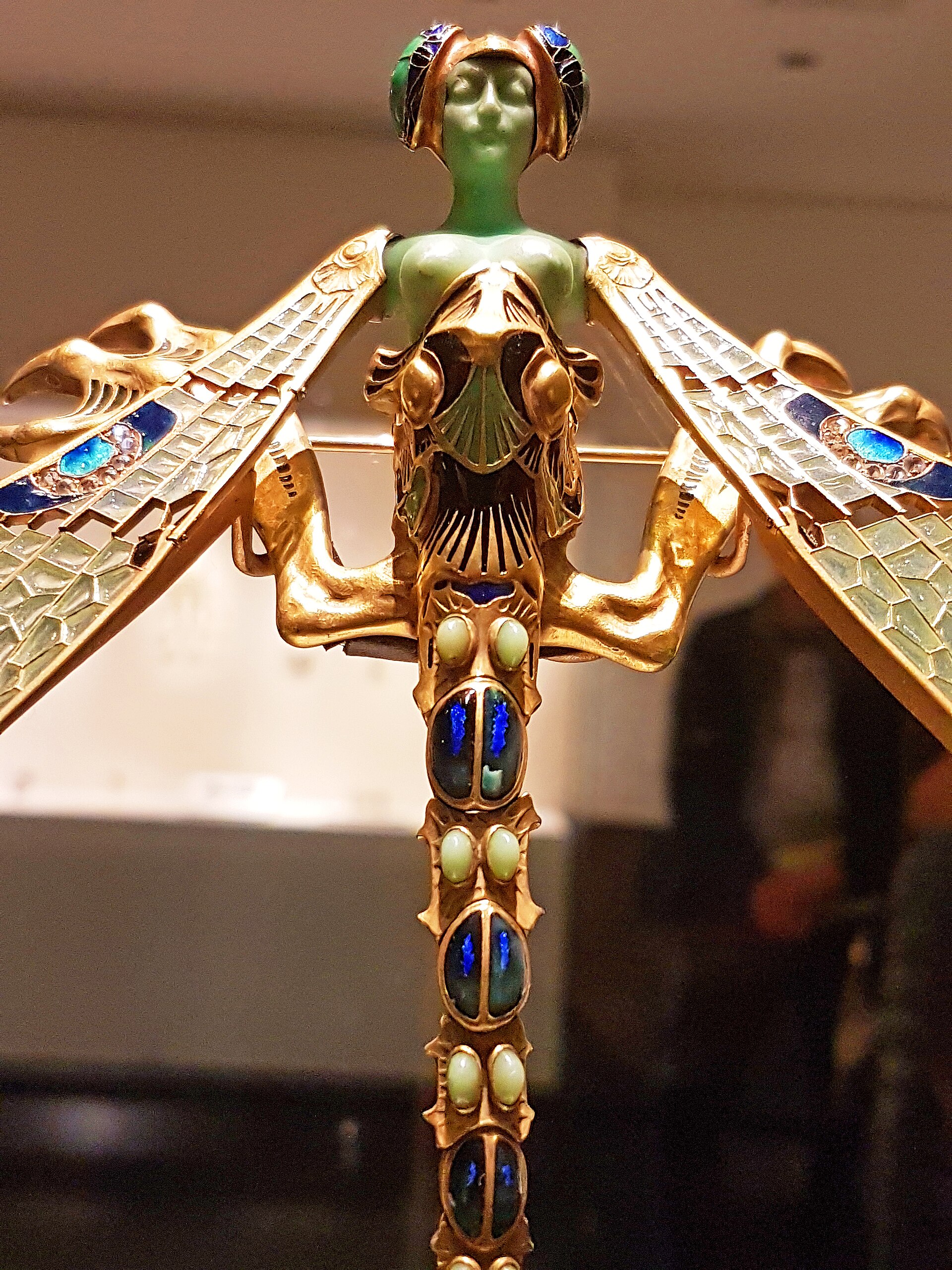 Dragonfly Woman corsage ornament