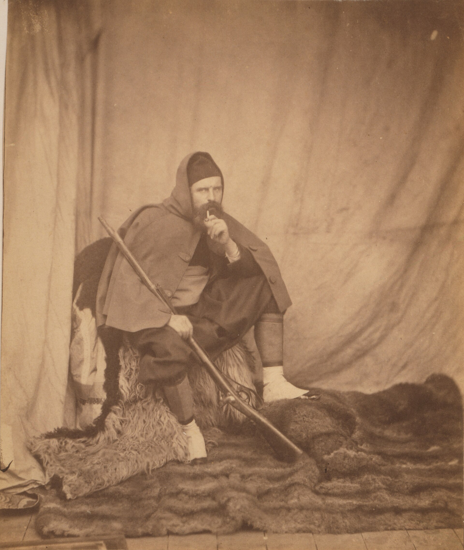 Roger Fenton in Zouave uniform, Crimea