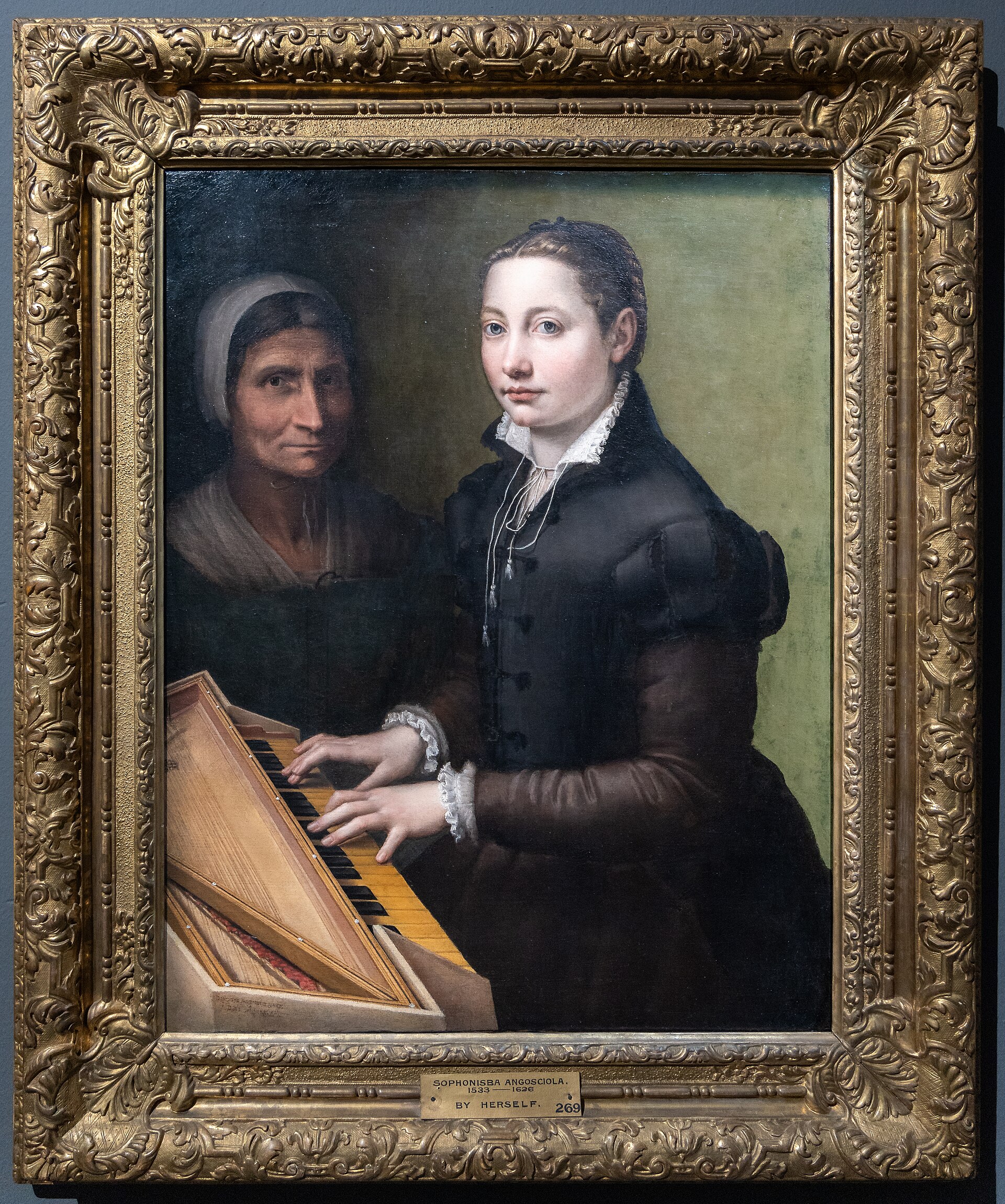 Self-Portrait at a Spinet