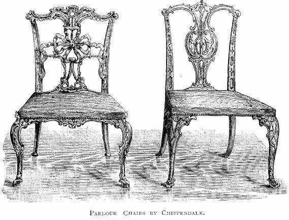 Parlour chairs, ribband back