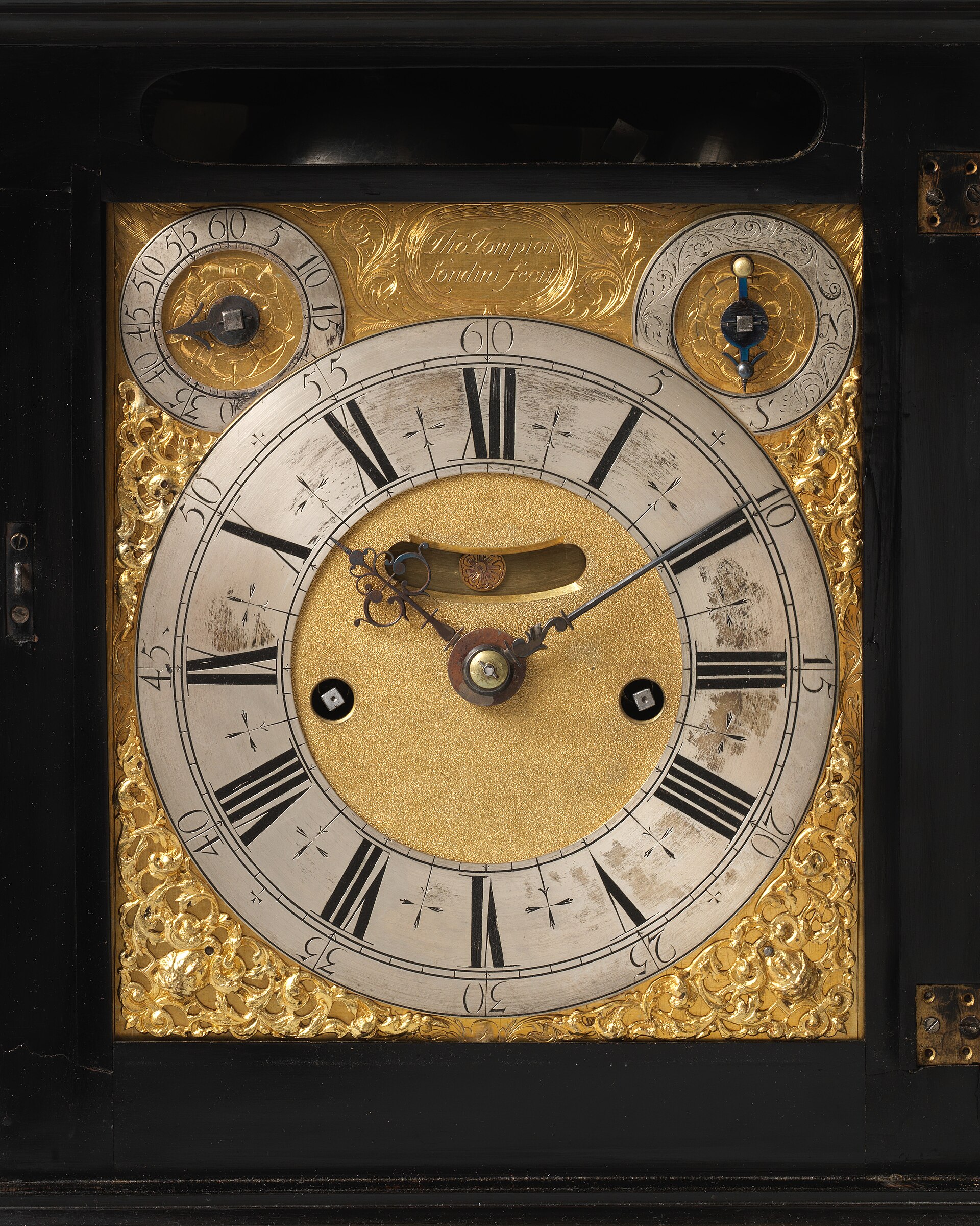 Table or bracket clock, about 1696