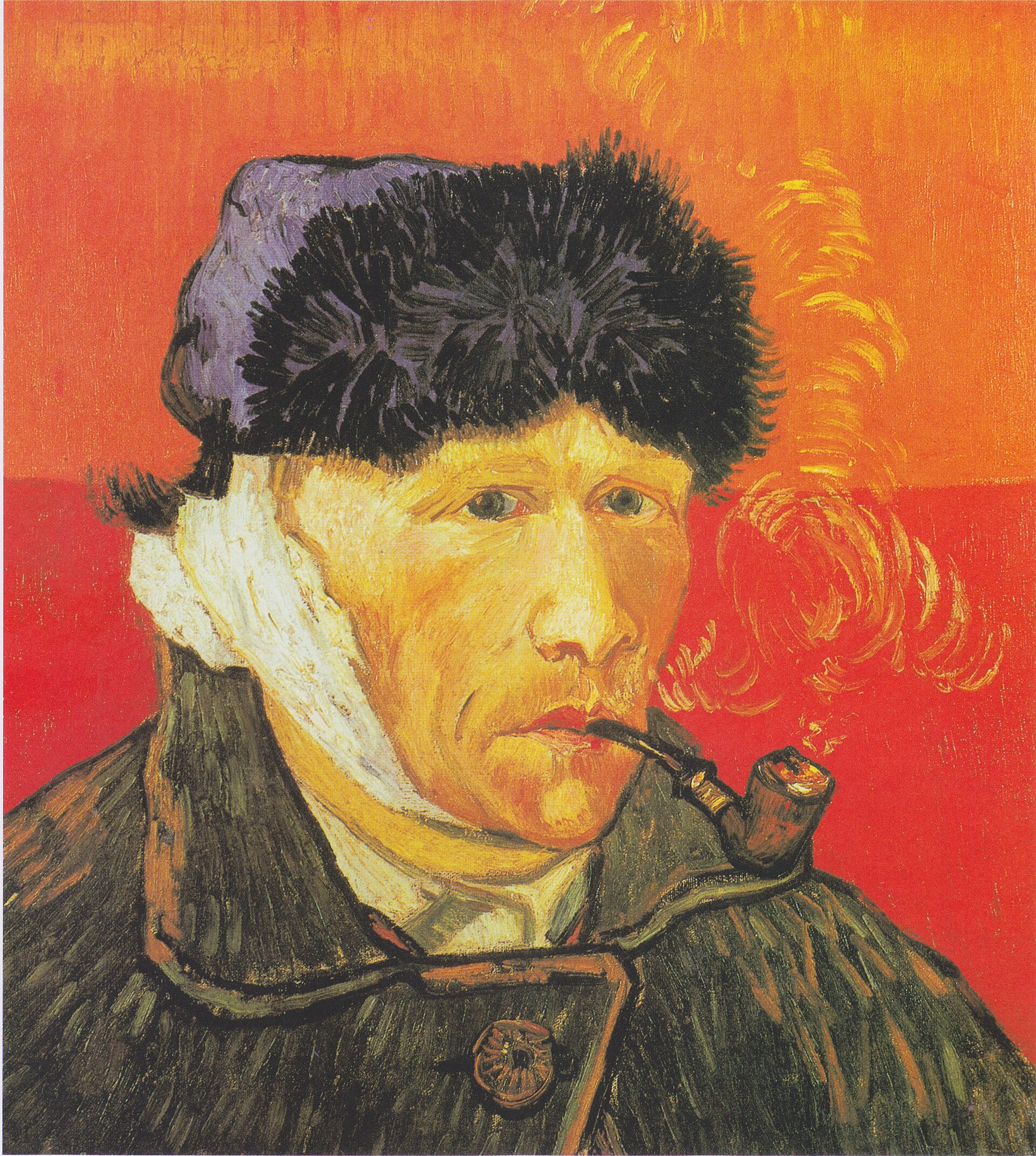 Self-portrait with Bandaged Ear and Pipe (attribution disputed)